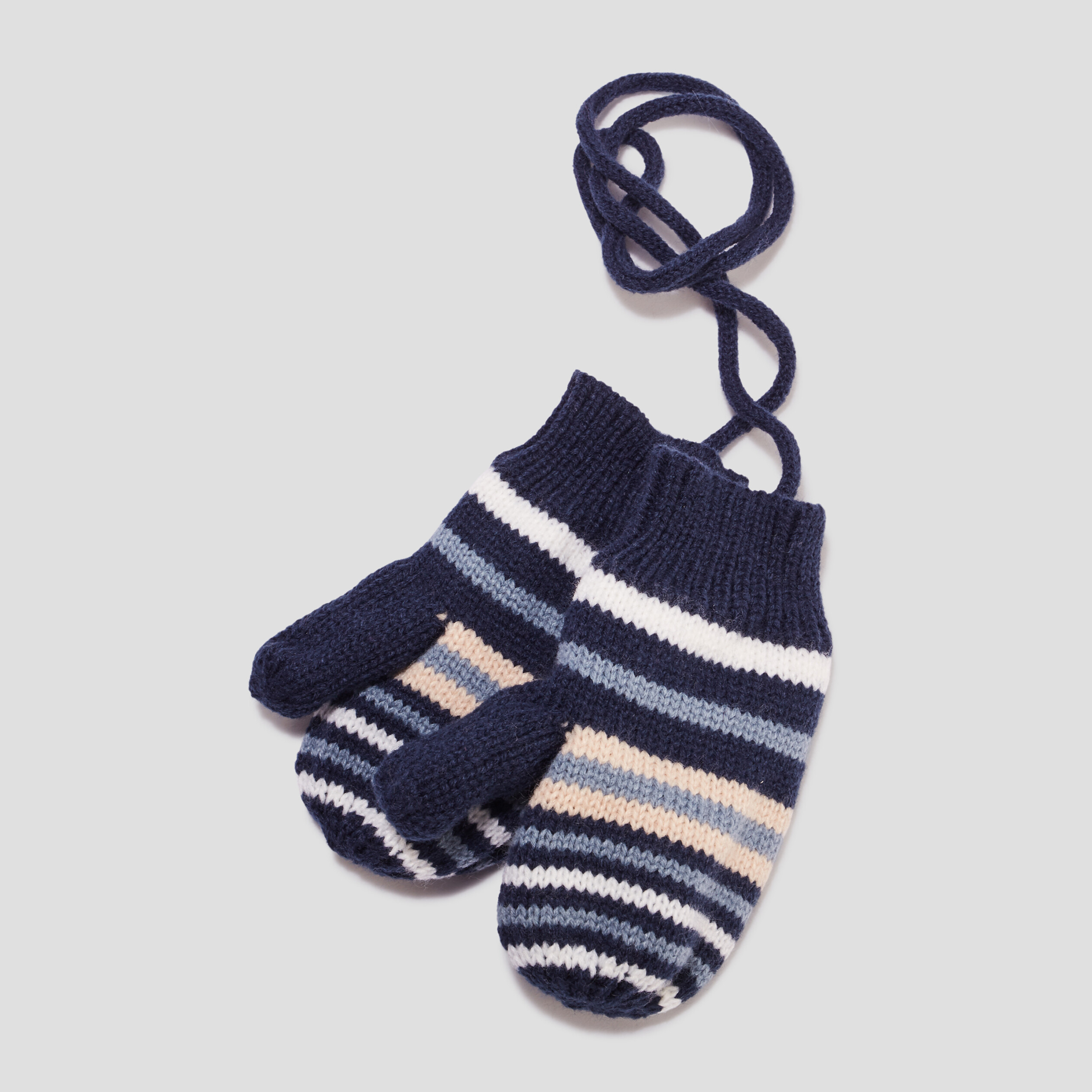 Ensemble bonnet et moufles Creeks bleu bébé fille