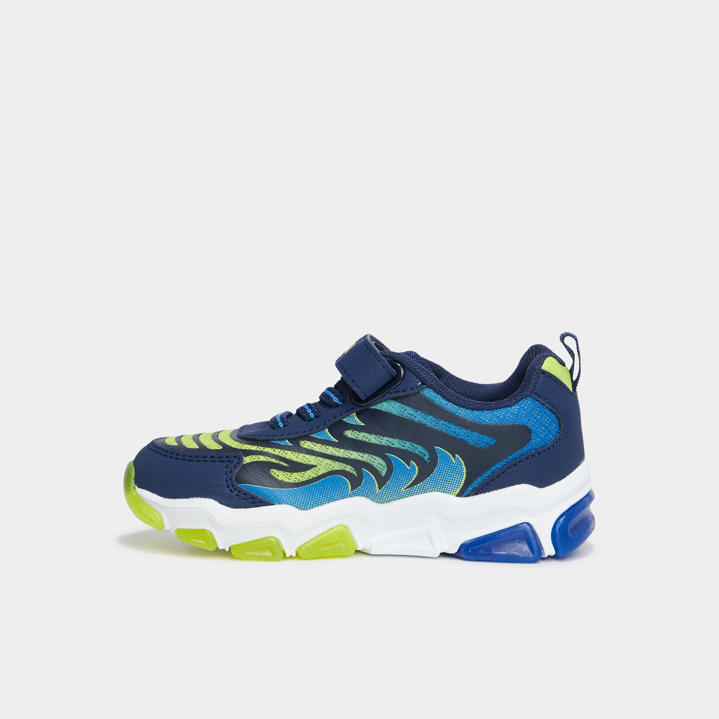 Baskets running lumineuses Liberto bleu garçon