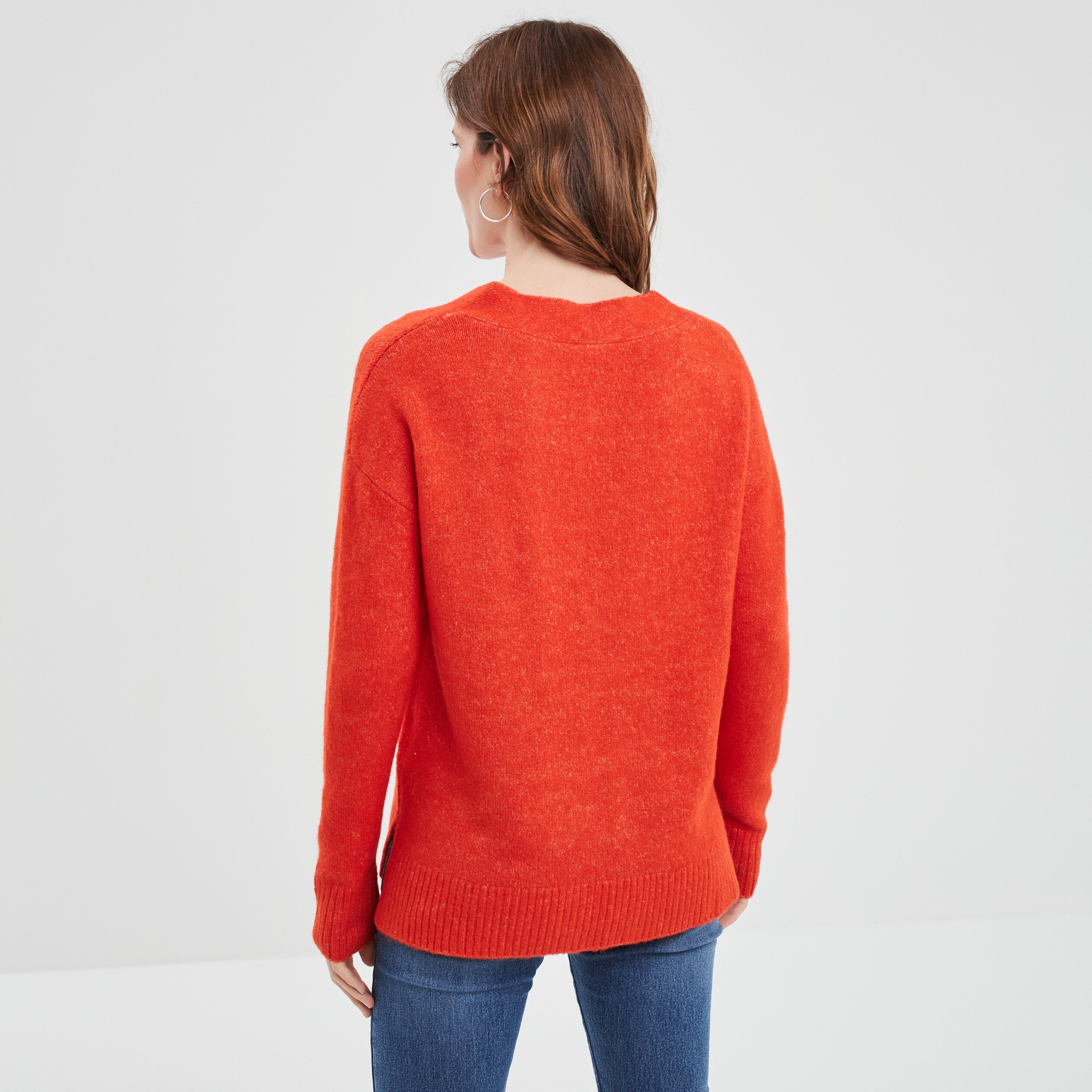 Pull corail femme online
