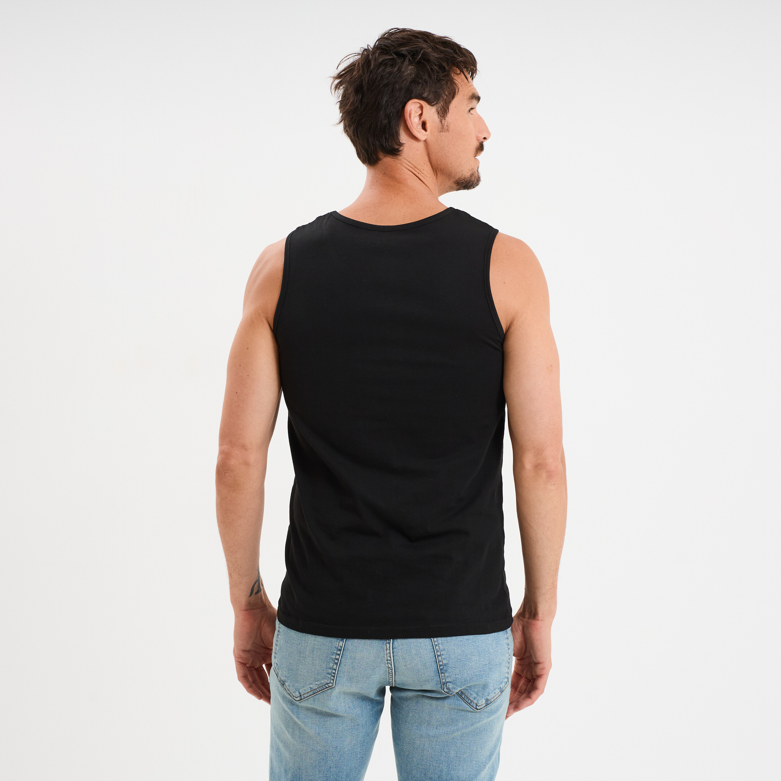 D&eacute;bardeur bretelles larges noir homme