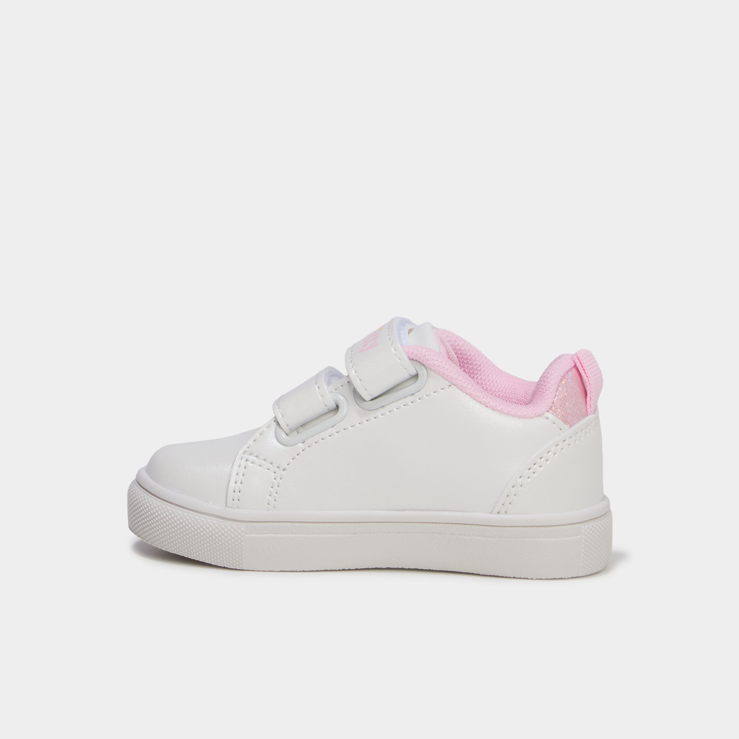 Baskets &agrave; scratchs Hello Kitty blanc b&eacute;b&eacute; fille