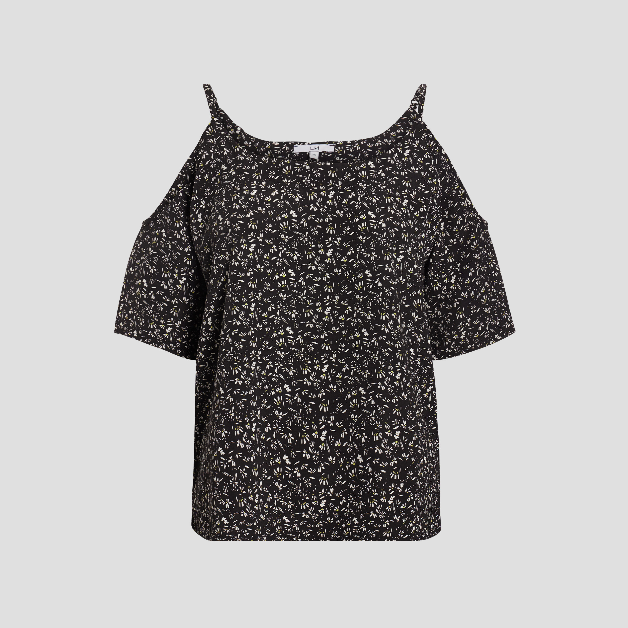 Blouse épaules dénudées noir femme