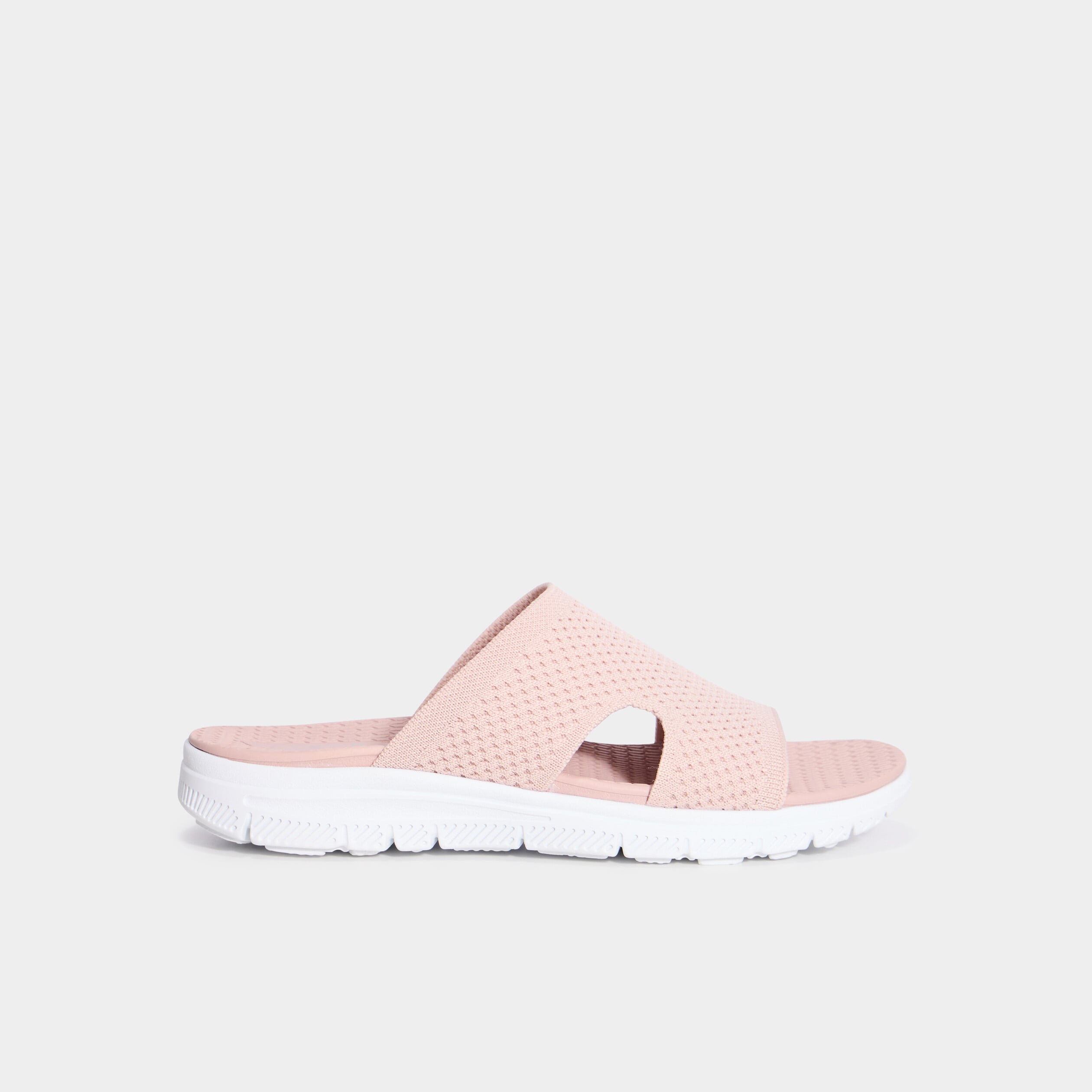 Chaussons mules confort rose femme