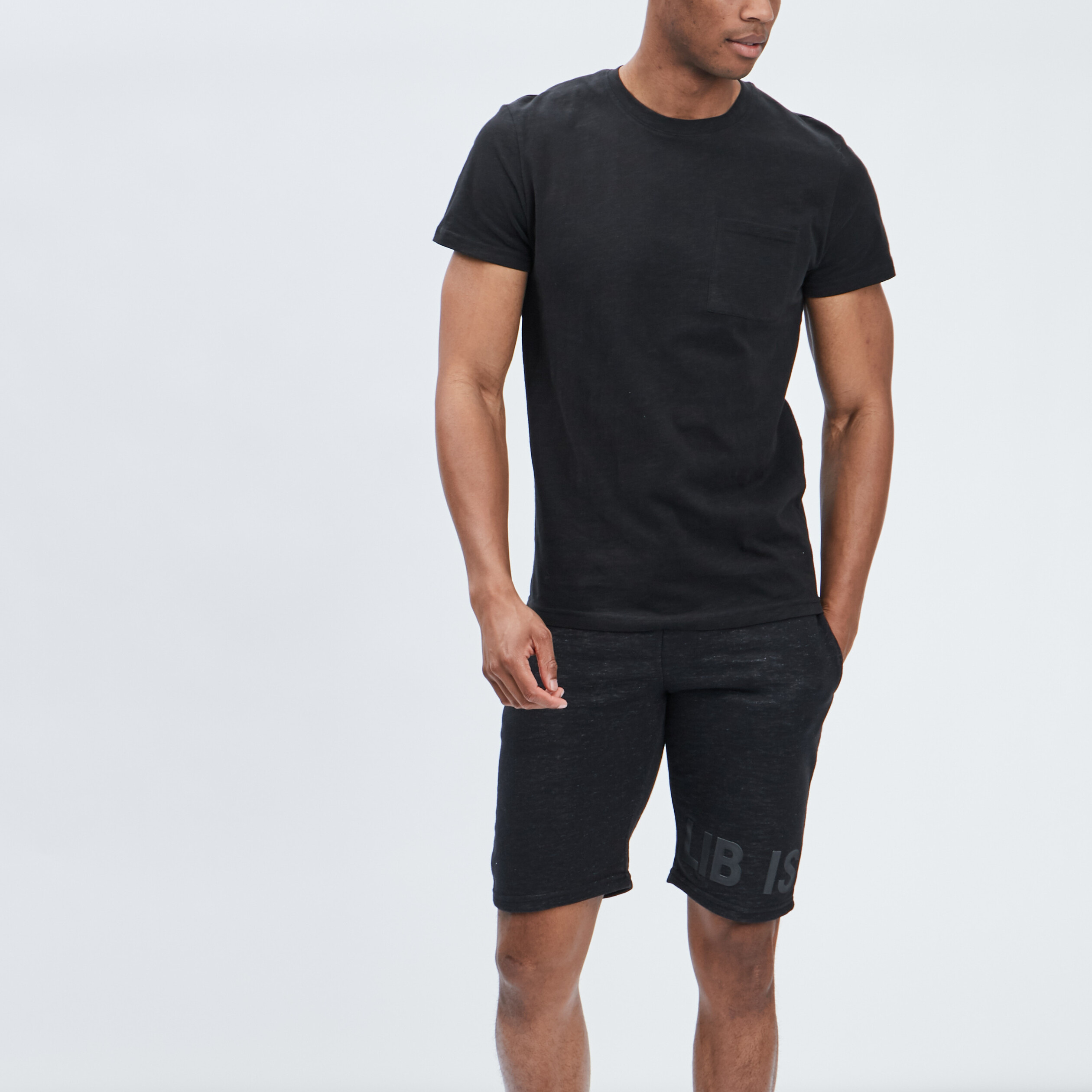 T-shirt manches courtes noir homme
