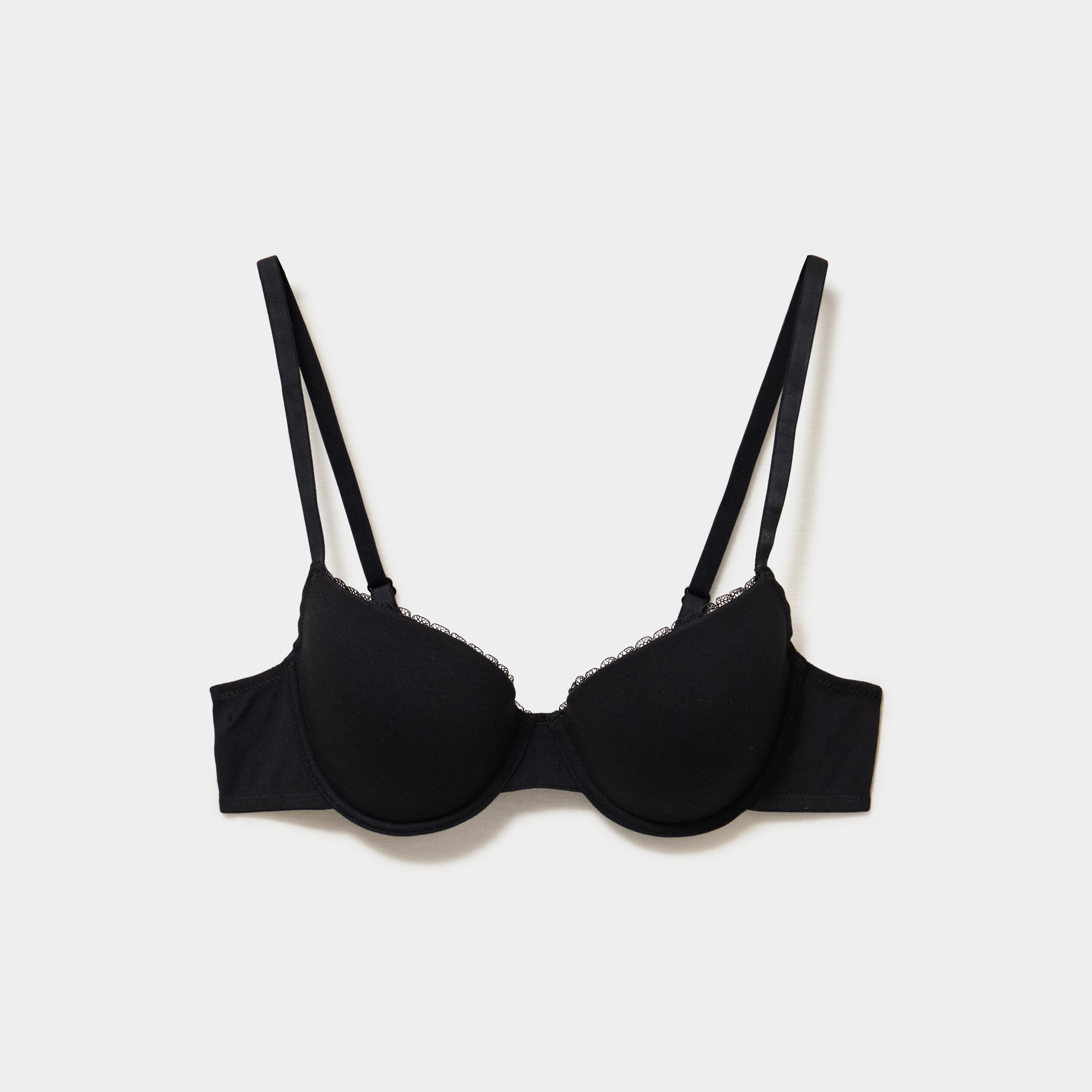 Soutien-gorge padd&eacute; embo&icirc;tant noir femme