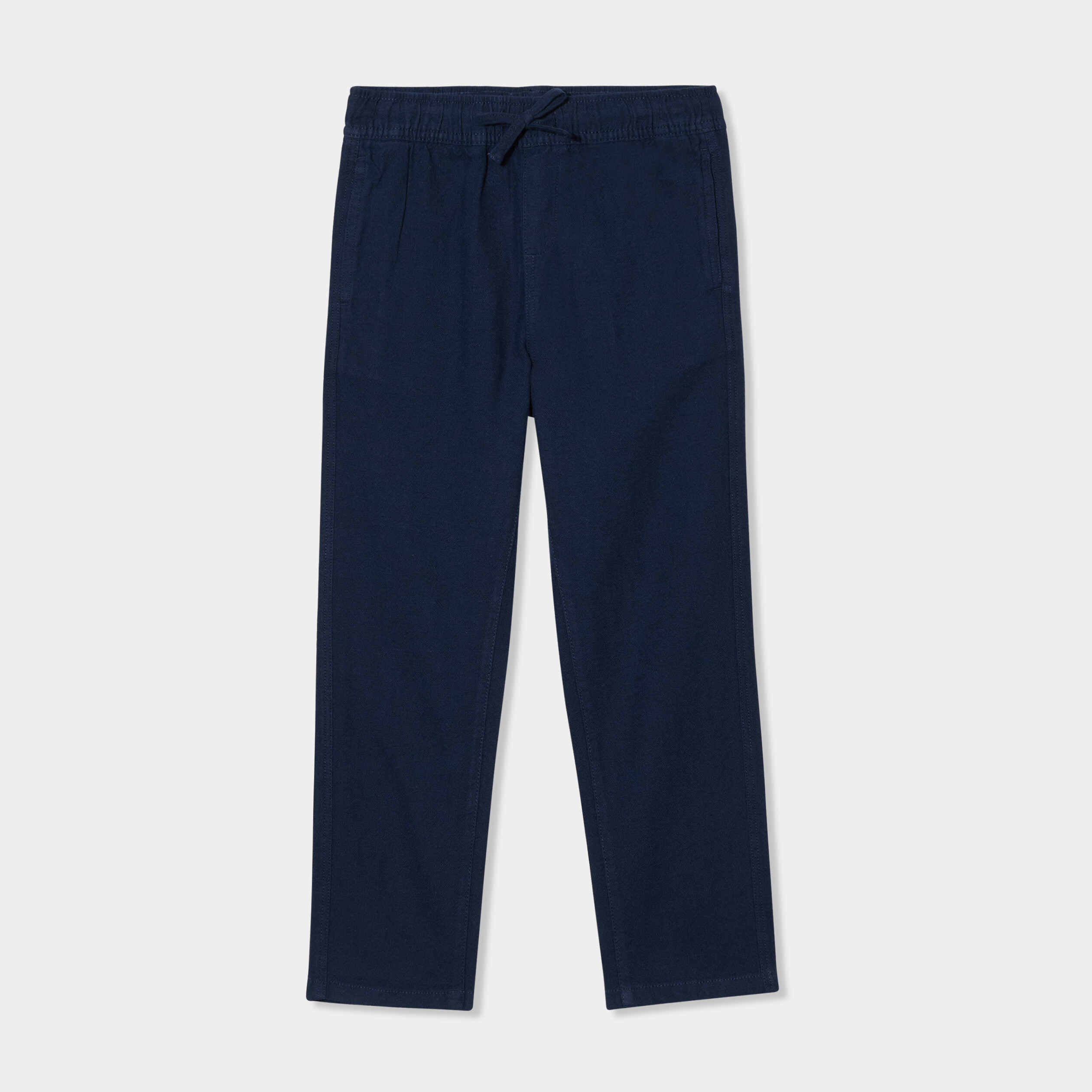 Pantalon chino coton majoritaire bleu foncé garçon