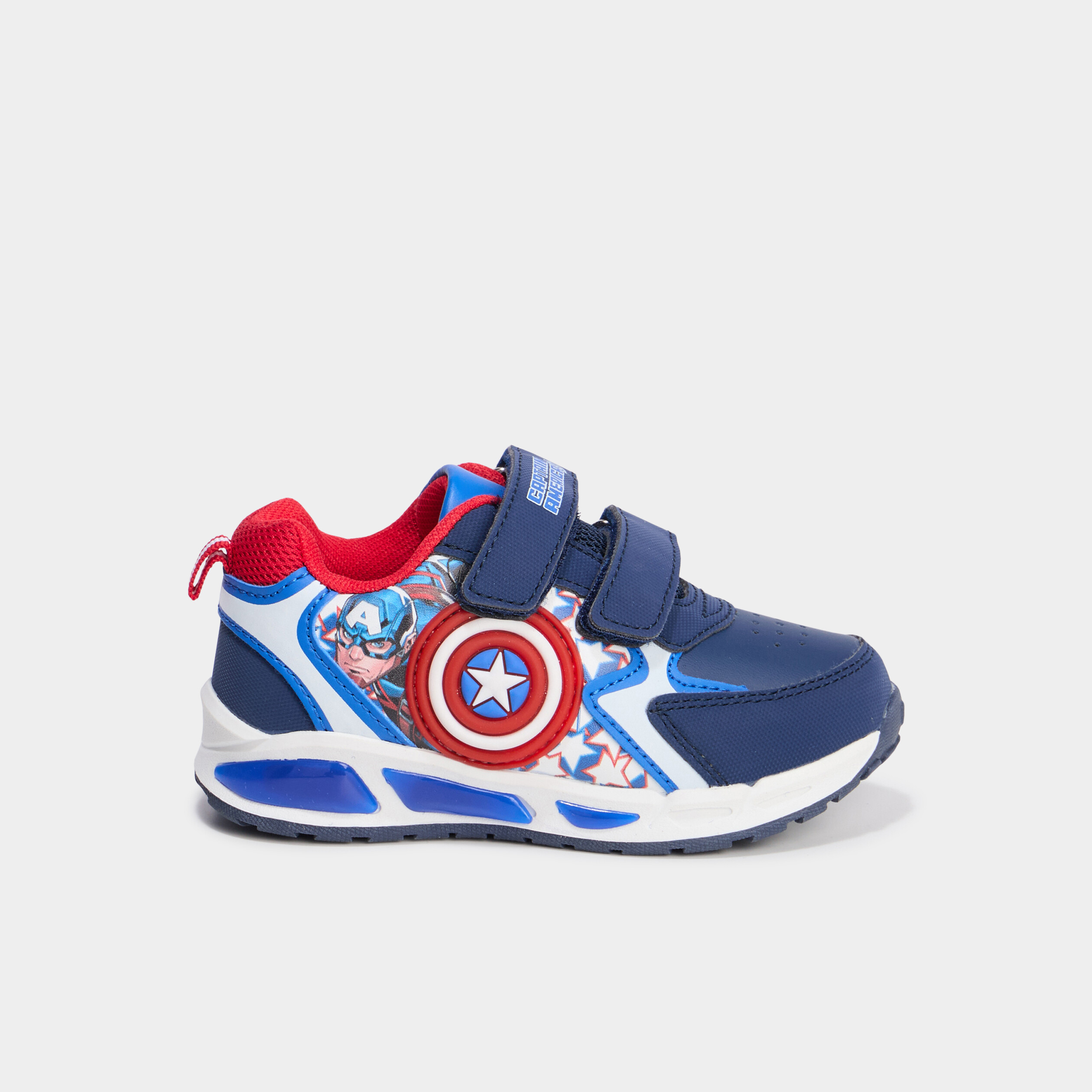 Baskets running lumineuses Marvel bleu gar&ccedil;on