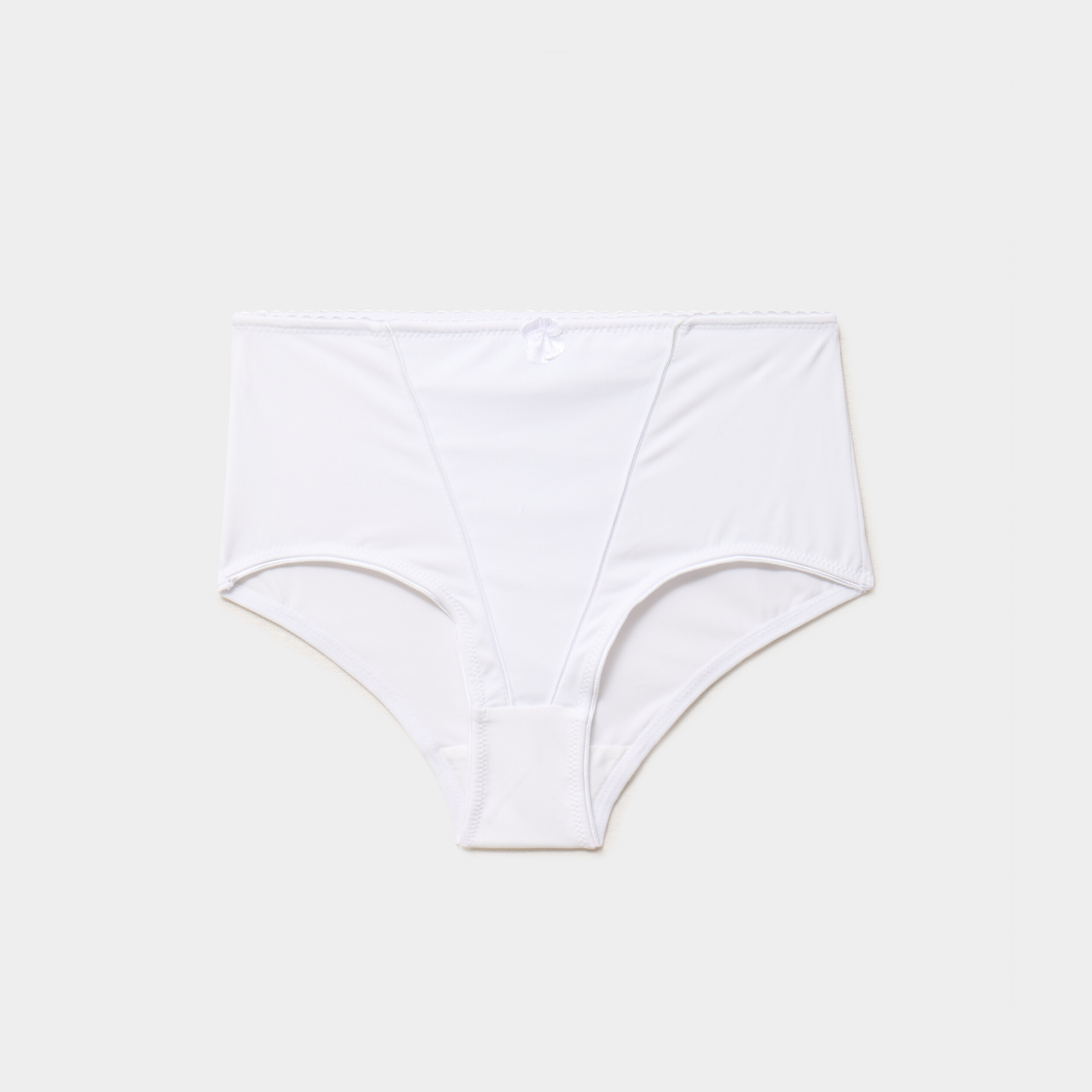 Culotte taille haute blanc femme