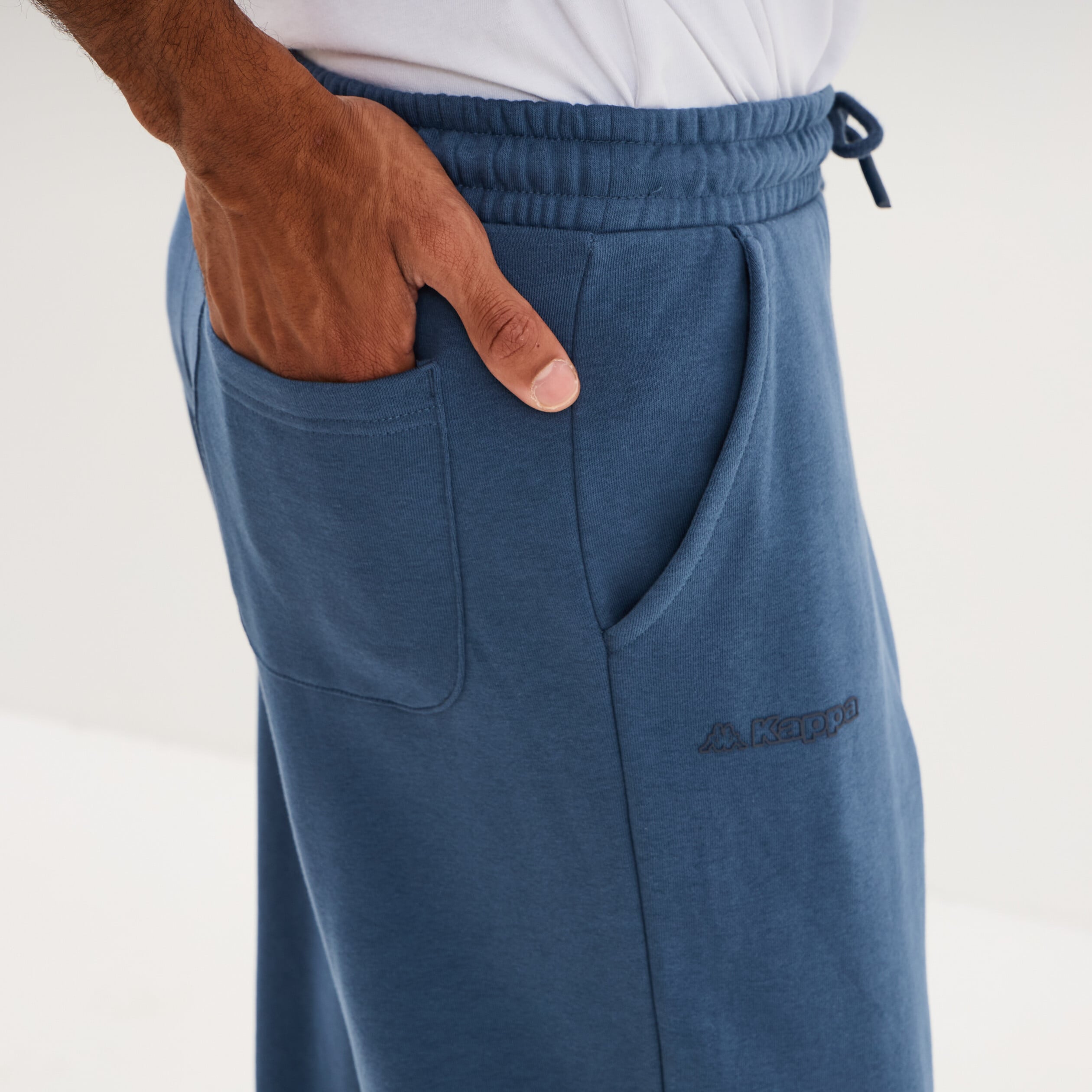 Pantalon de jogging regular Kappa bleu gris homme