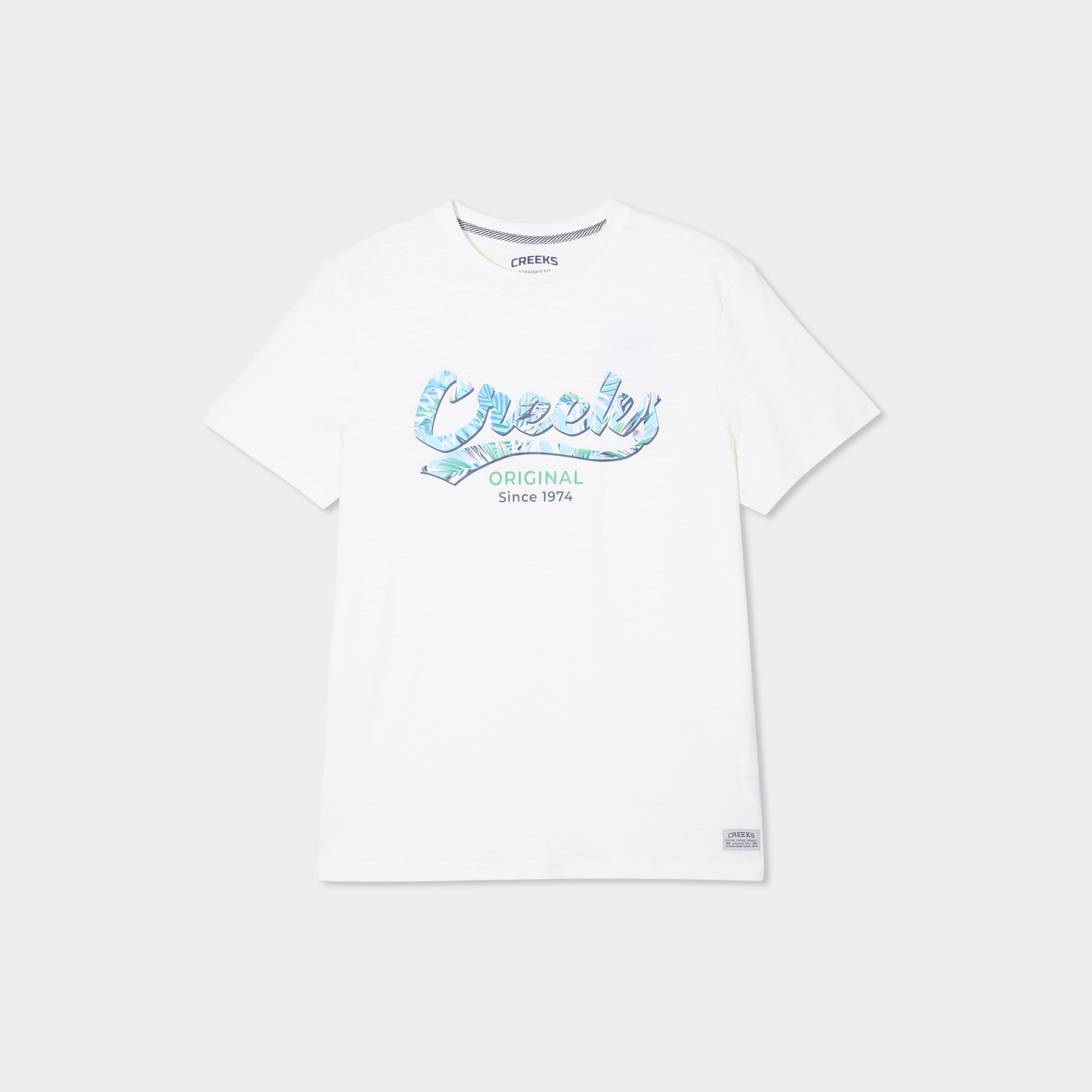 t shirt manches courtes col rond coton blanc homme T-shirt manches courtes col rond coton blanc homme