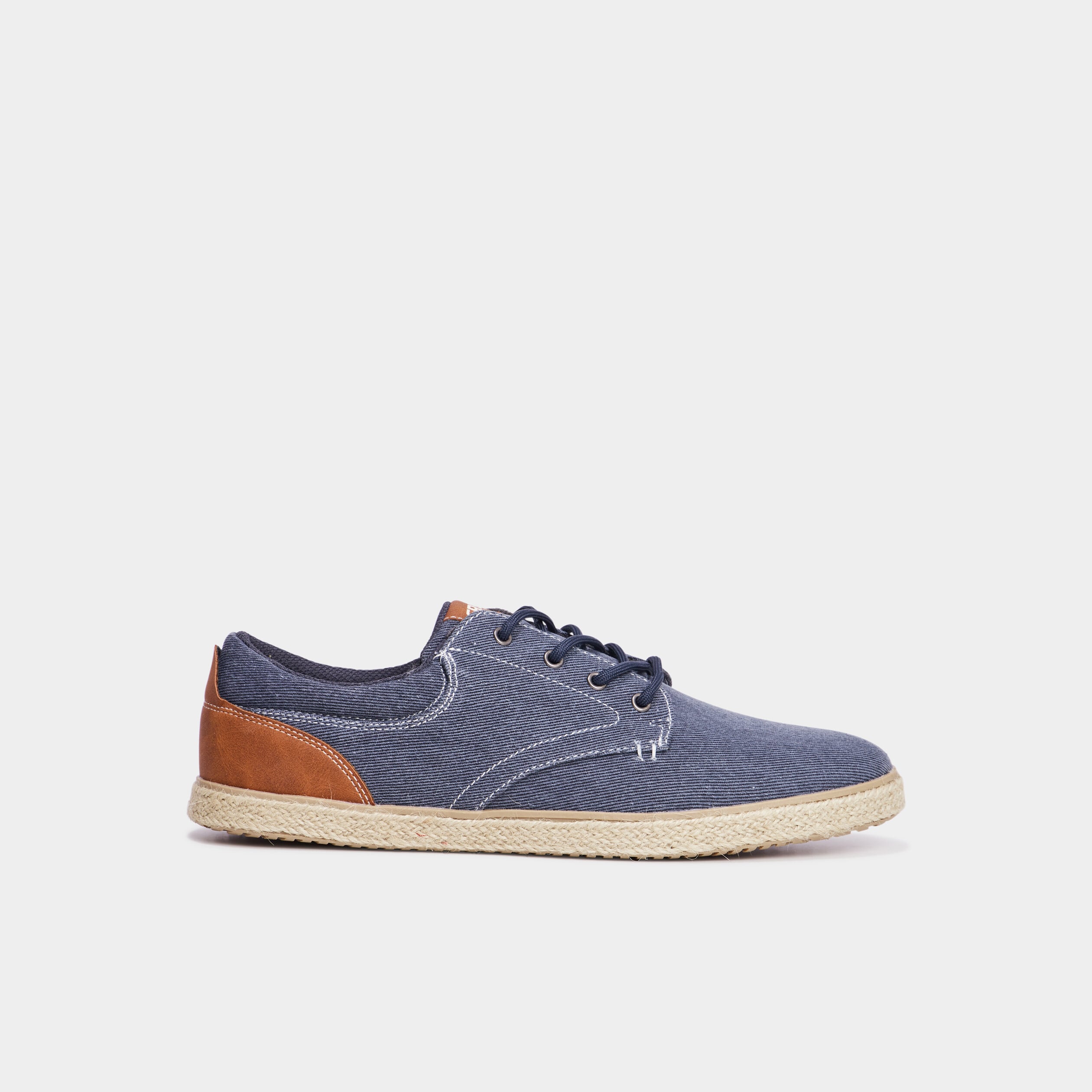 Derbies toile &agrave; lacets Creeks bleu marine homme