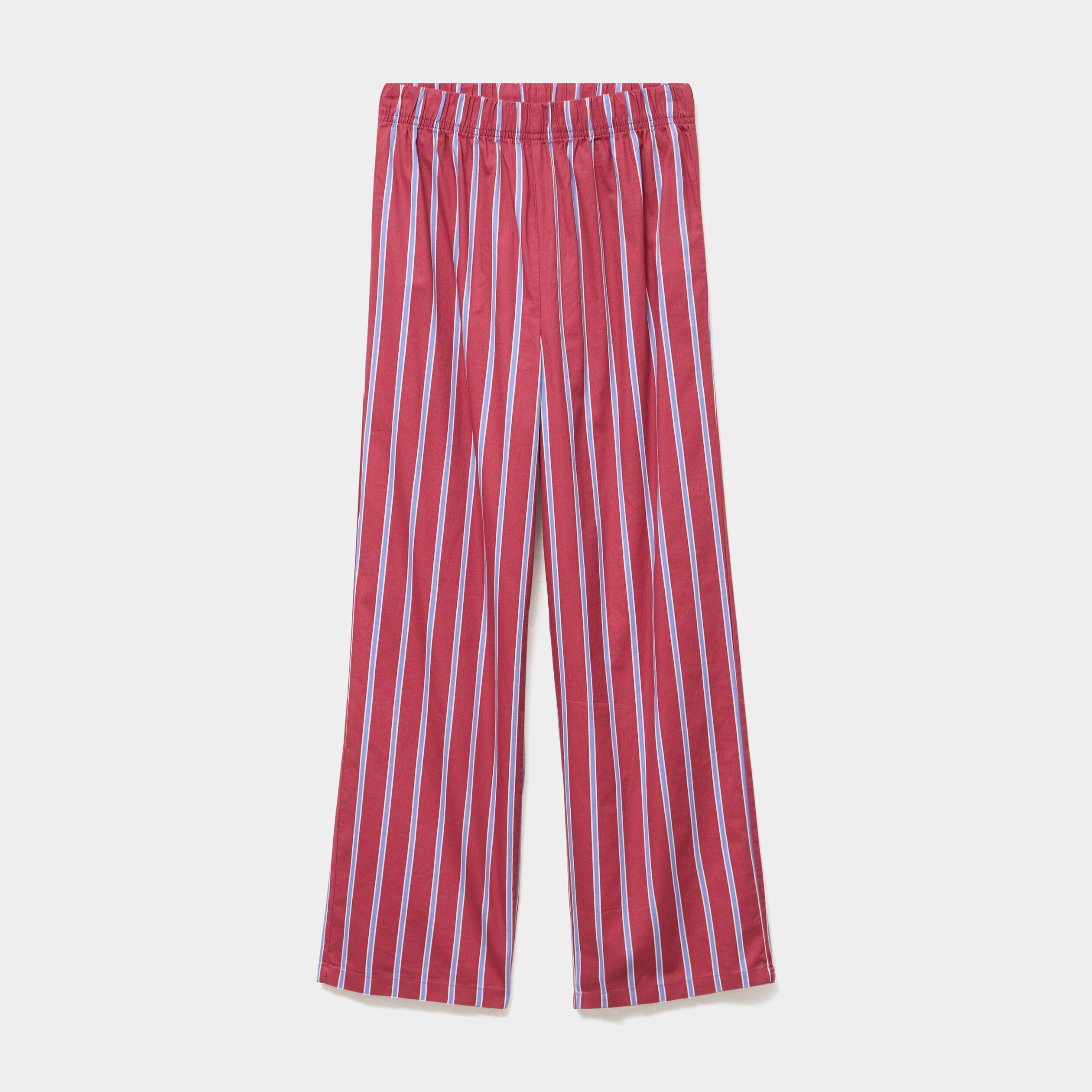 Pantalon de pyjama droit coton mauve femme