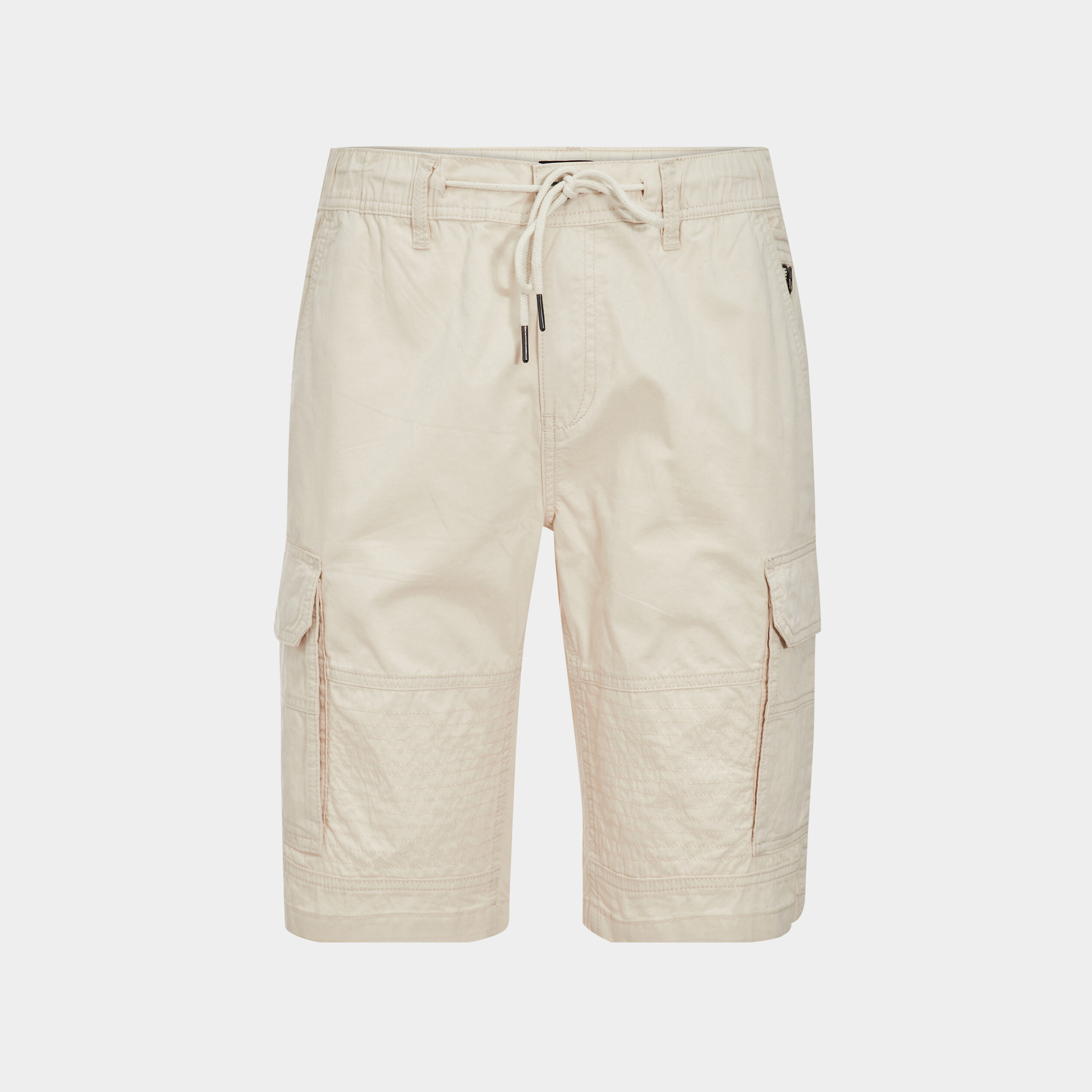 Short bermuda cargo droit à coulisse ecru homme