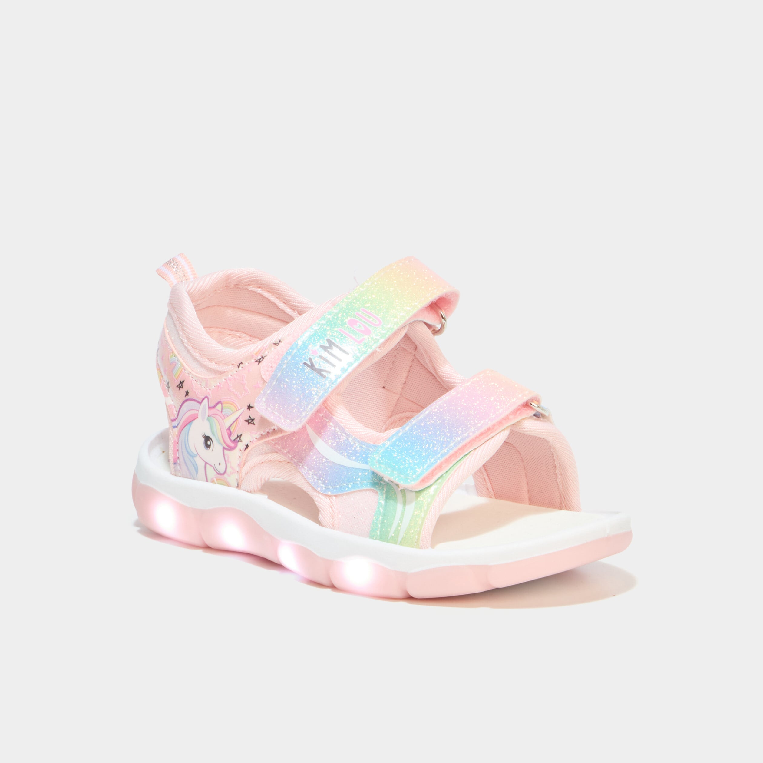 Sandales semelles lumineuses blanc fille