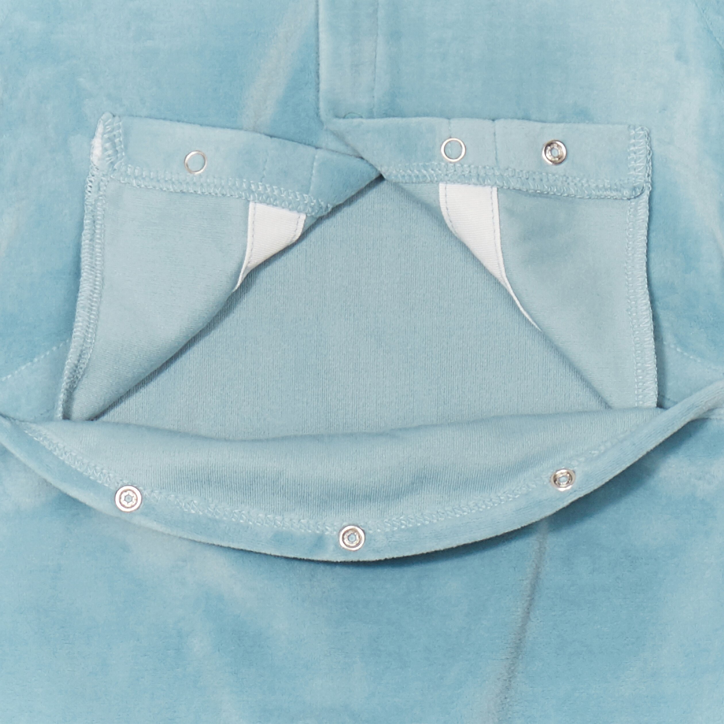 dors bien manches longues boutonne bleu gris bebeg Dors-bien manches longues boutonné bleu gris bébé garçon