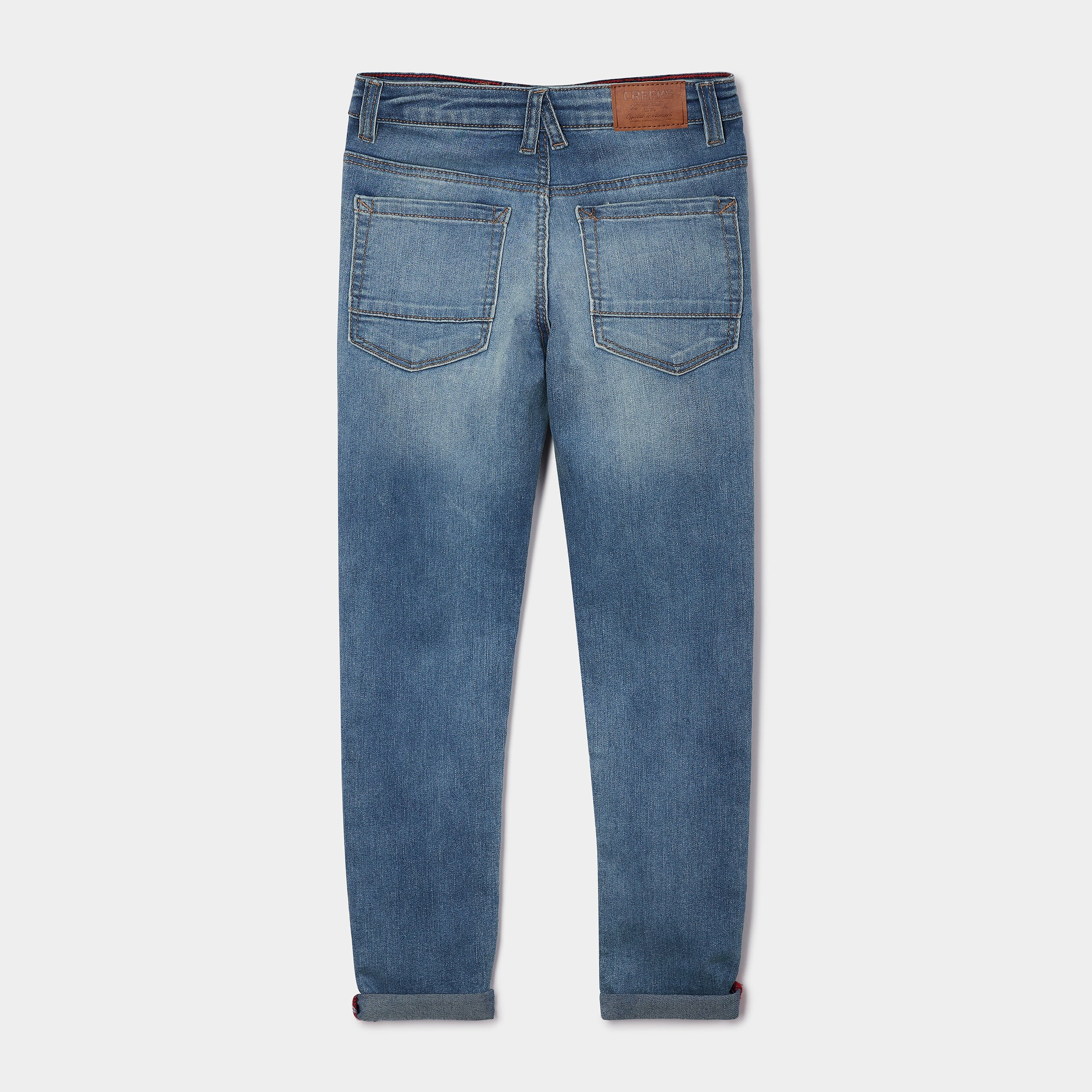 Jeans skinny taille ajustable denim double stone gar&ccedil;on