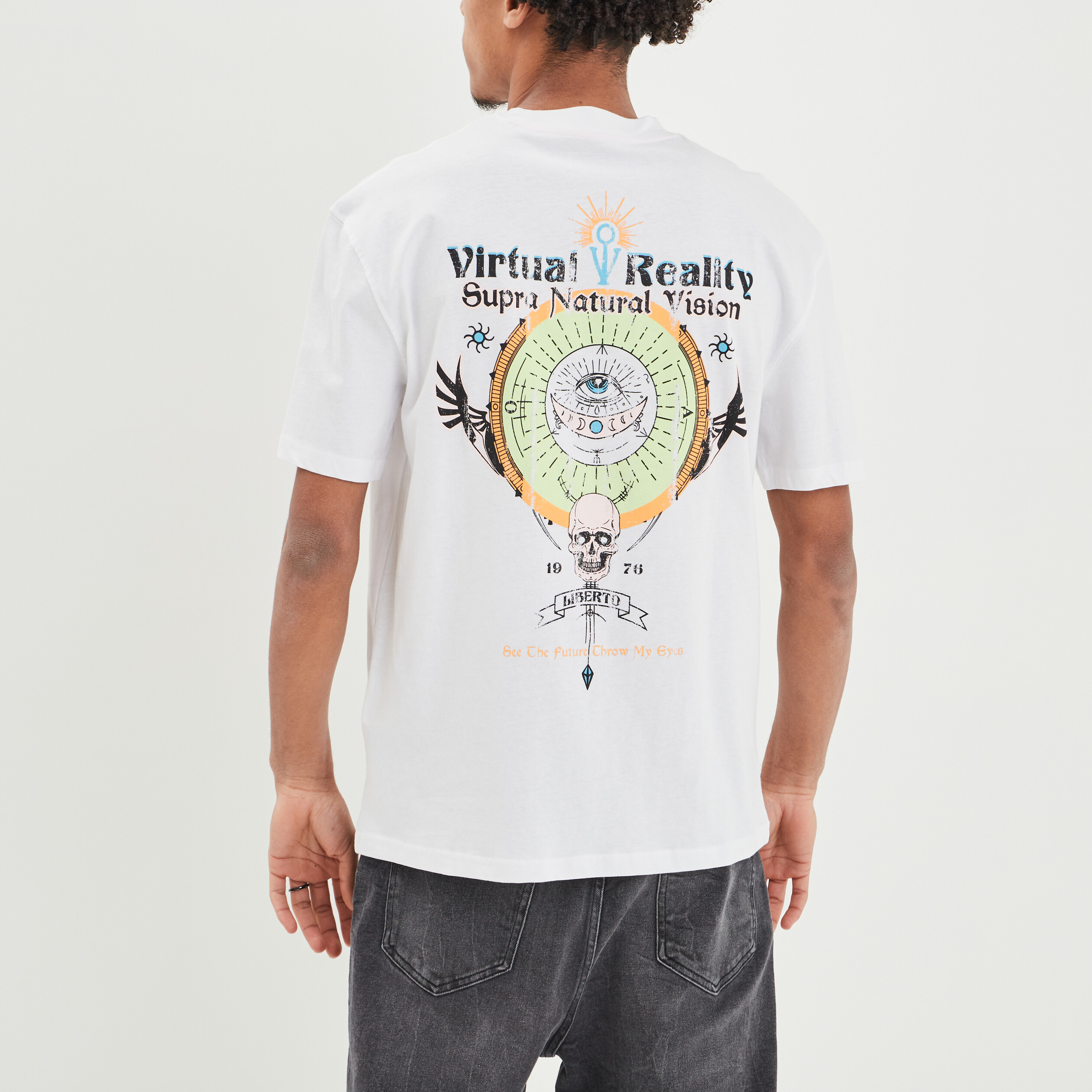 t shirt manches courtes liberto blanc homme T-shirt manches courtes Liberto blanc homme