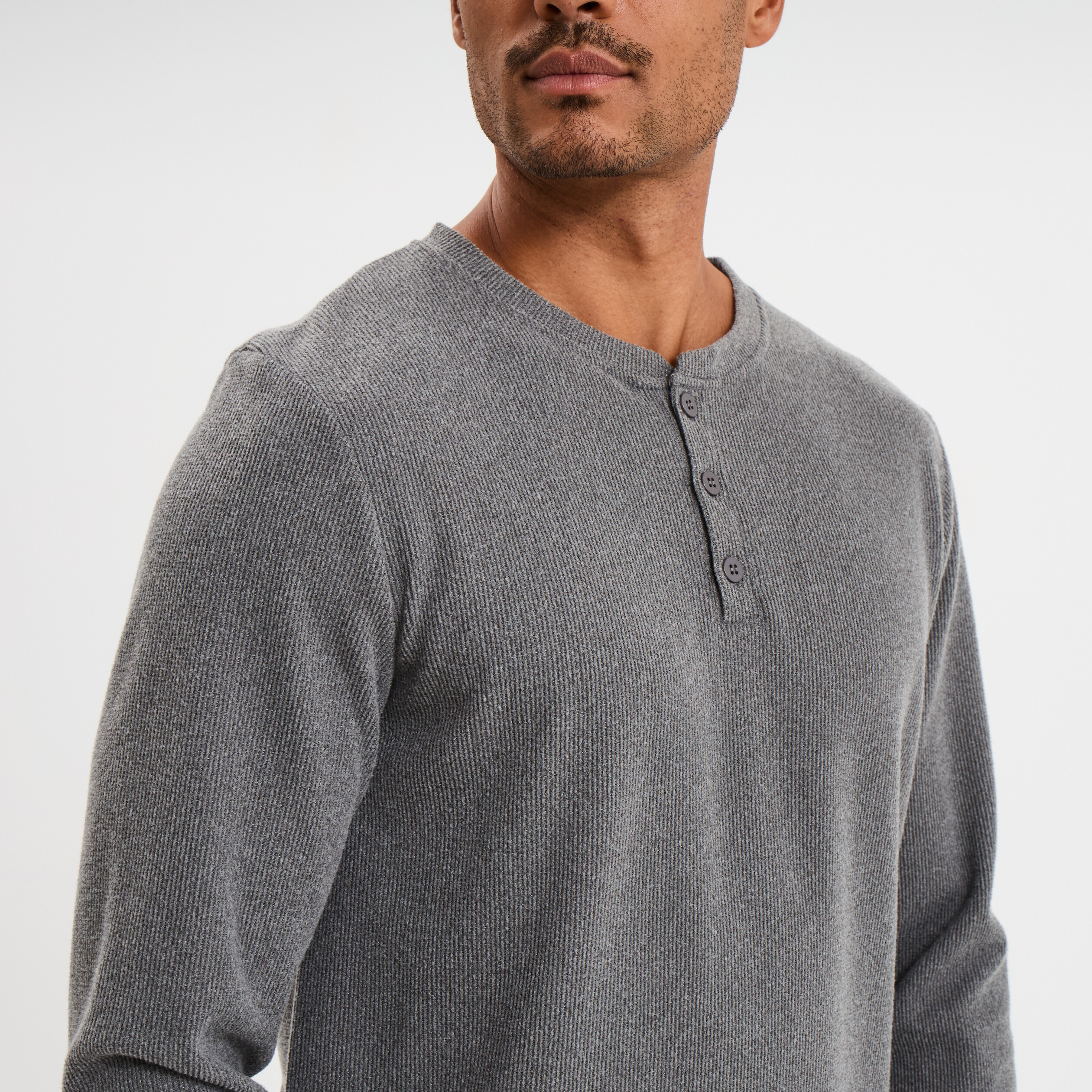 Ensemble pyjama 2 pi&egrave;ces gris clair homme