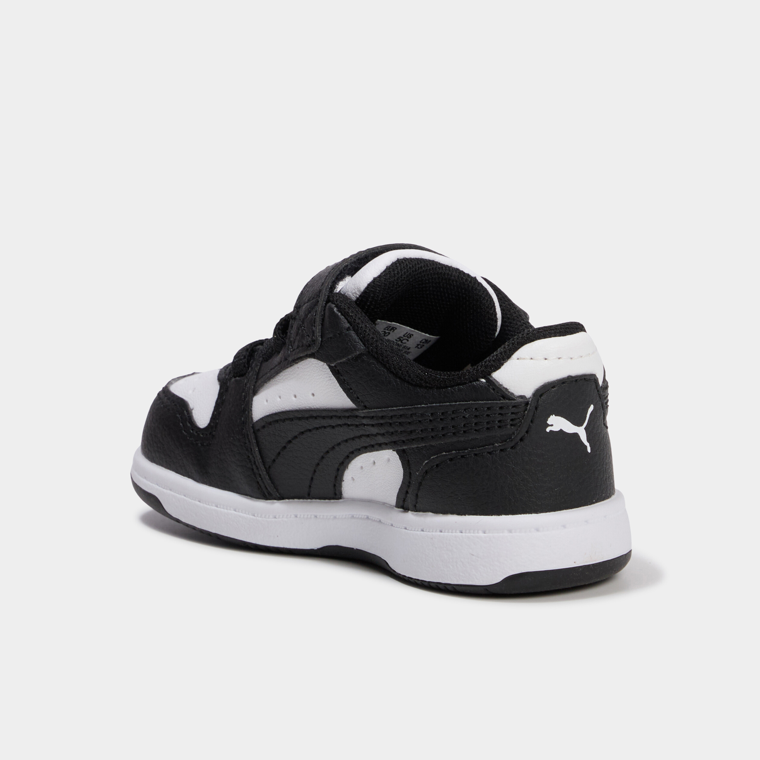 Baskets &agrave; scratchs Puma Rebound Slam noir b&eacute;b&eacute; gar&ccedil;on