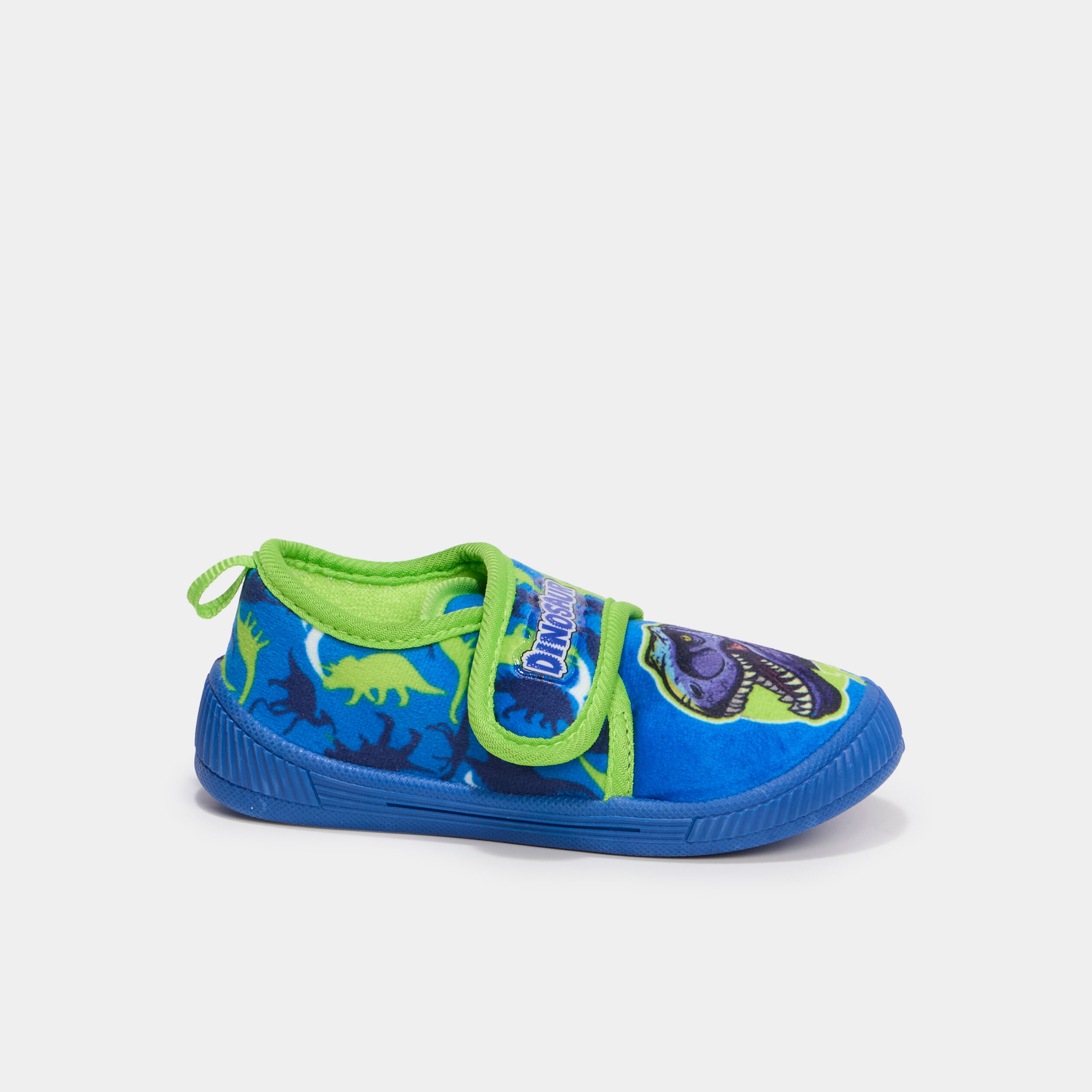 Chaussons &agrave; scratchs bleu gar&ccedil;on