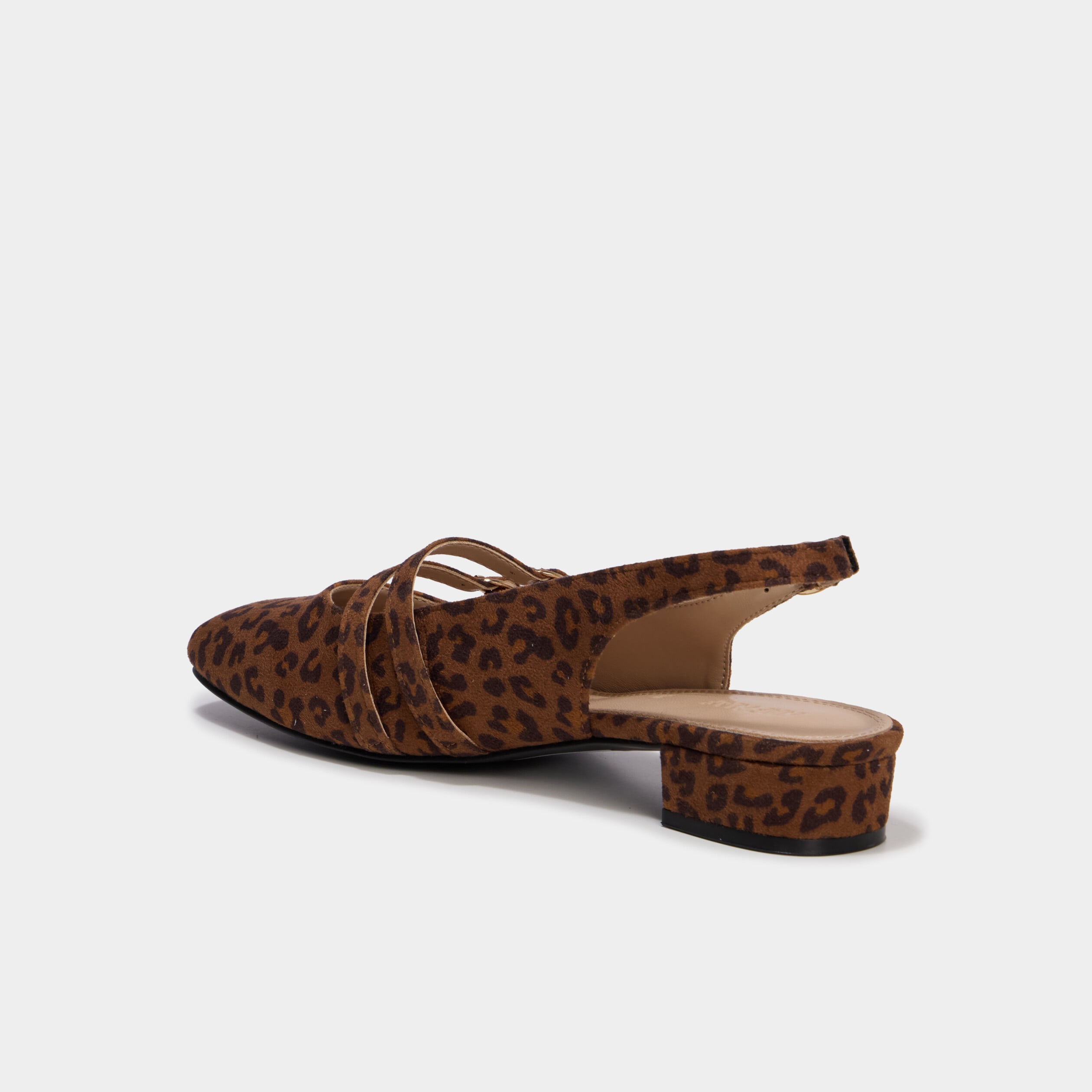 Ballerine slingback &agrave; brides dor&eacute;es multicolore femme