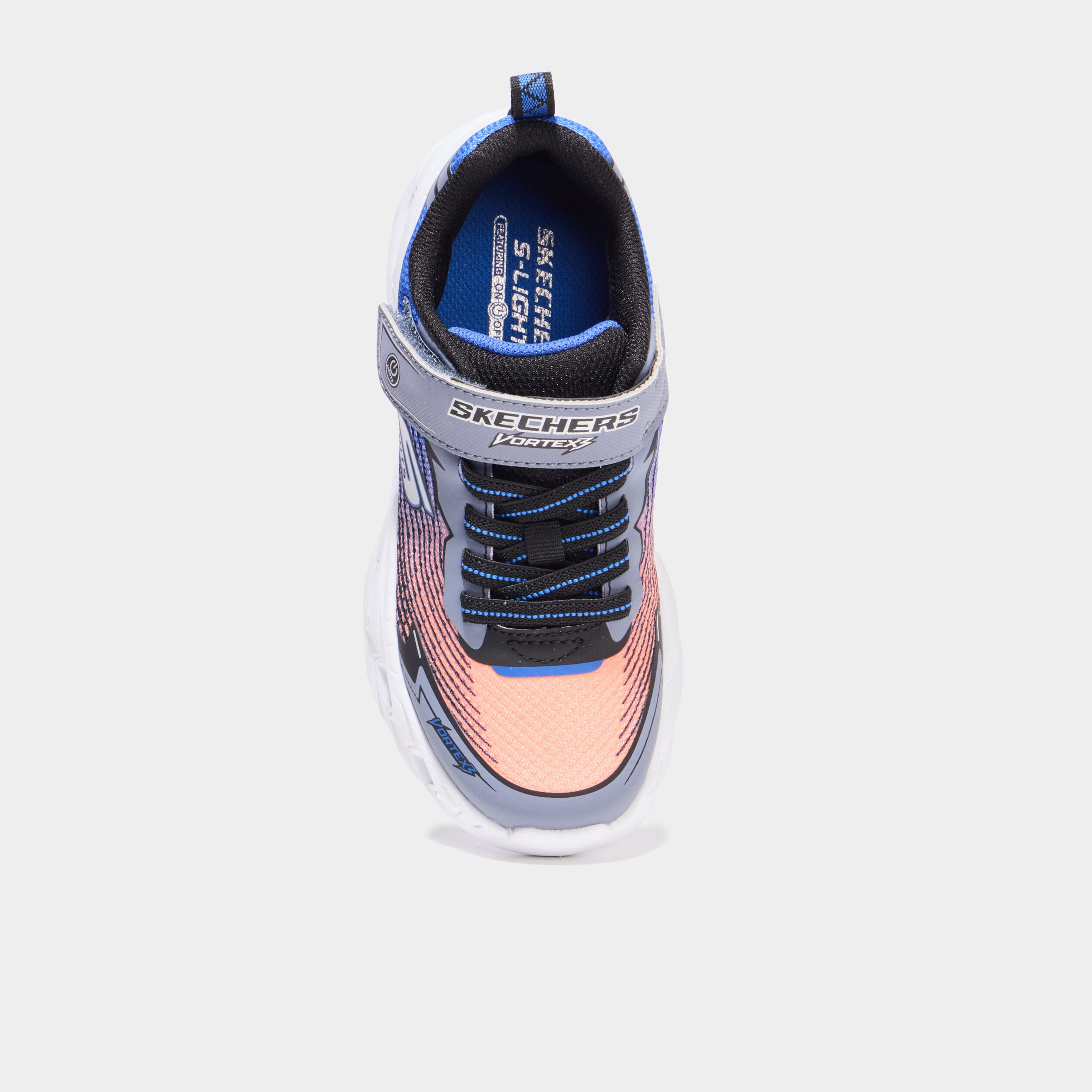 Baskets running semelles lumineuses orange fluo garçon | La Halle