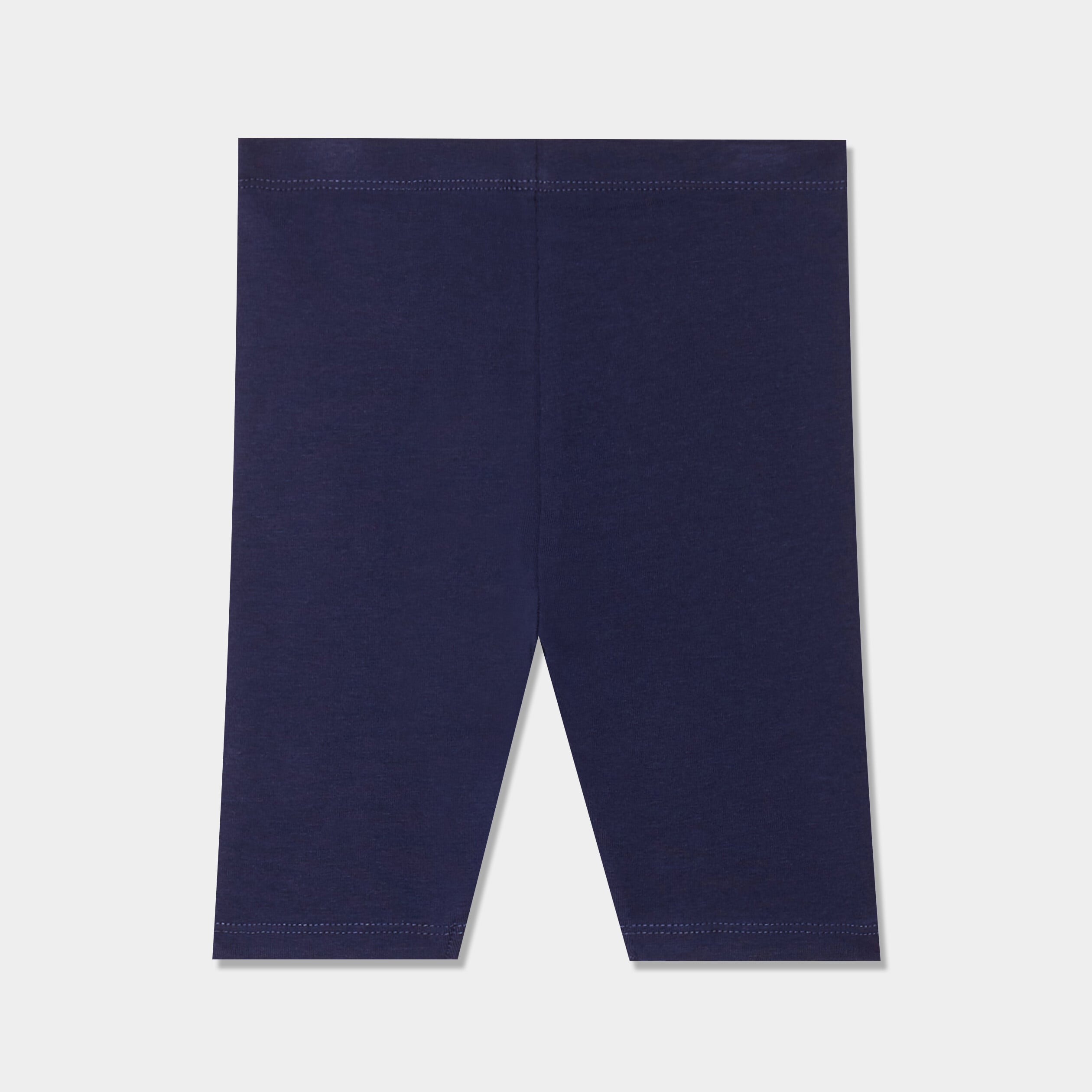 Lot 2 shorts cyclistes taille standard bleu marine b&eacute;b&eacute; fille