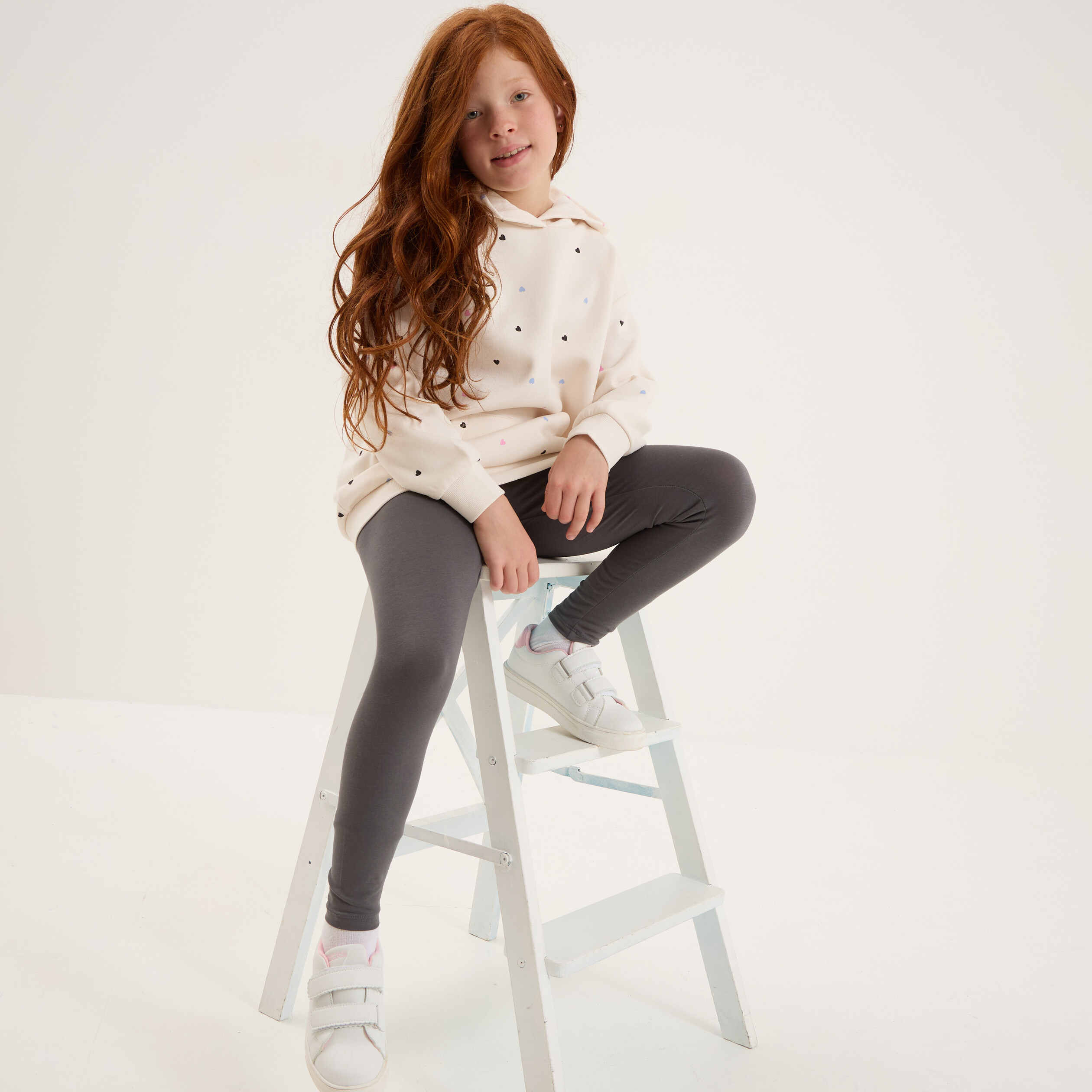 ensemble sweat long et legging beige fille Ensemble sweat long et legging beige fille