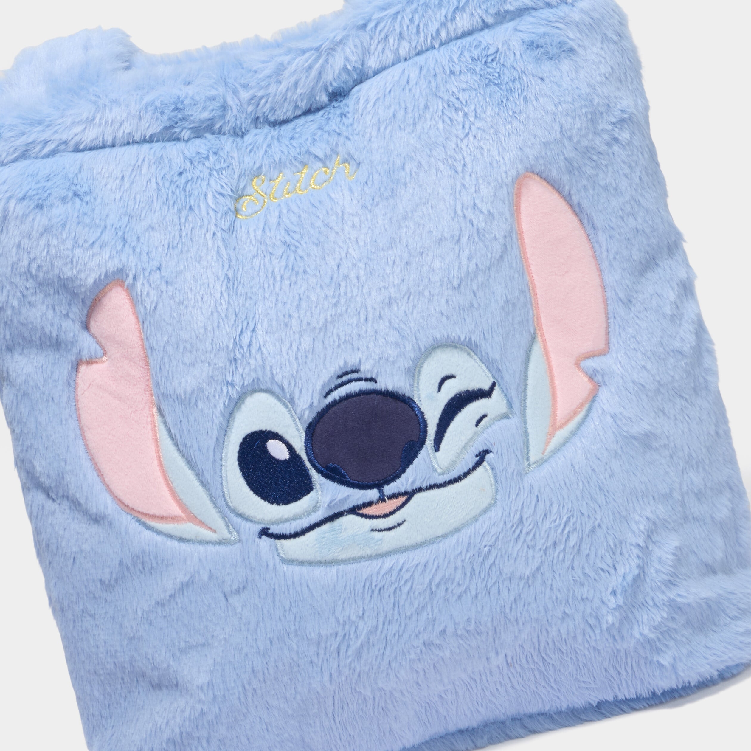 Sac cabas fausse fourrure Stitch bleu fille