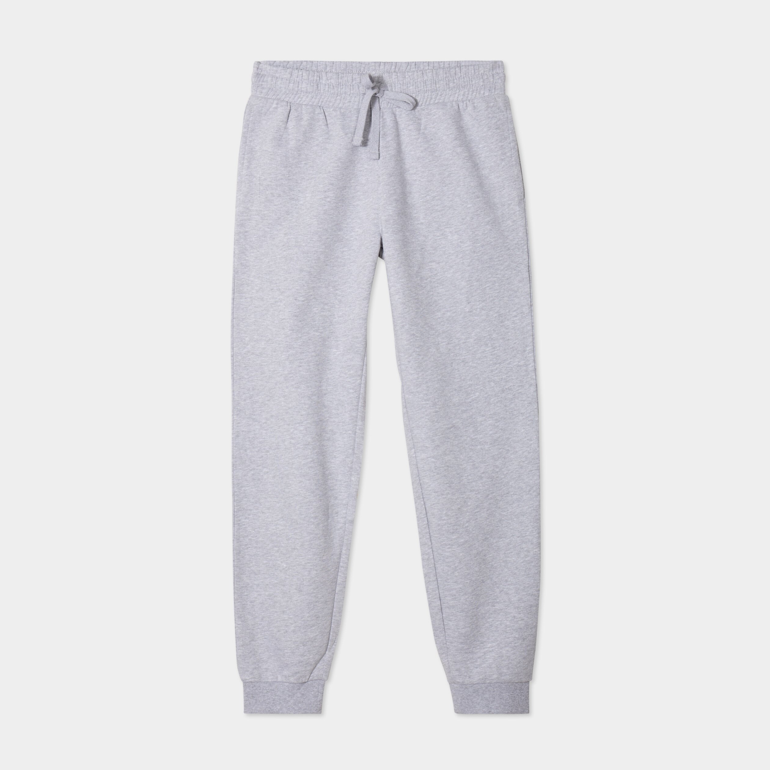 pantalon jogging droit molleton gris homme Pantalon jogging droit molleton gris homme