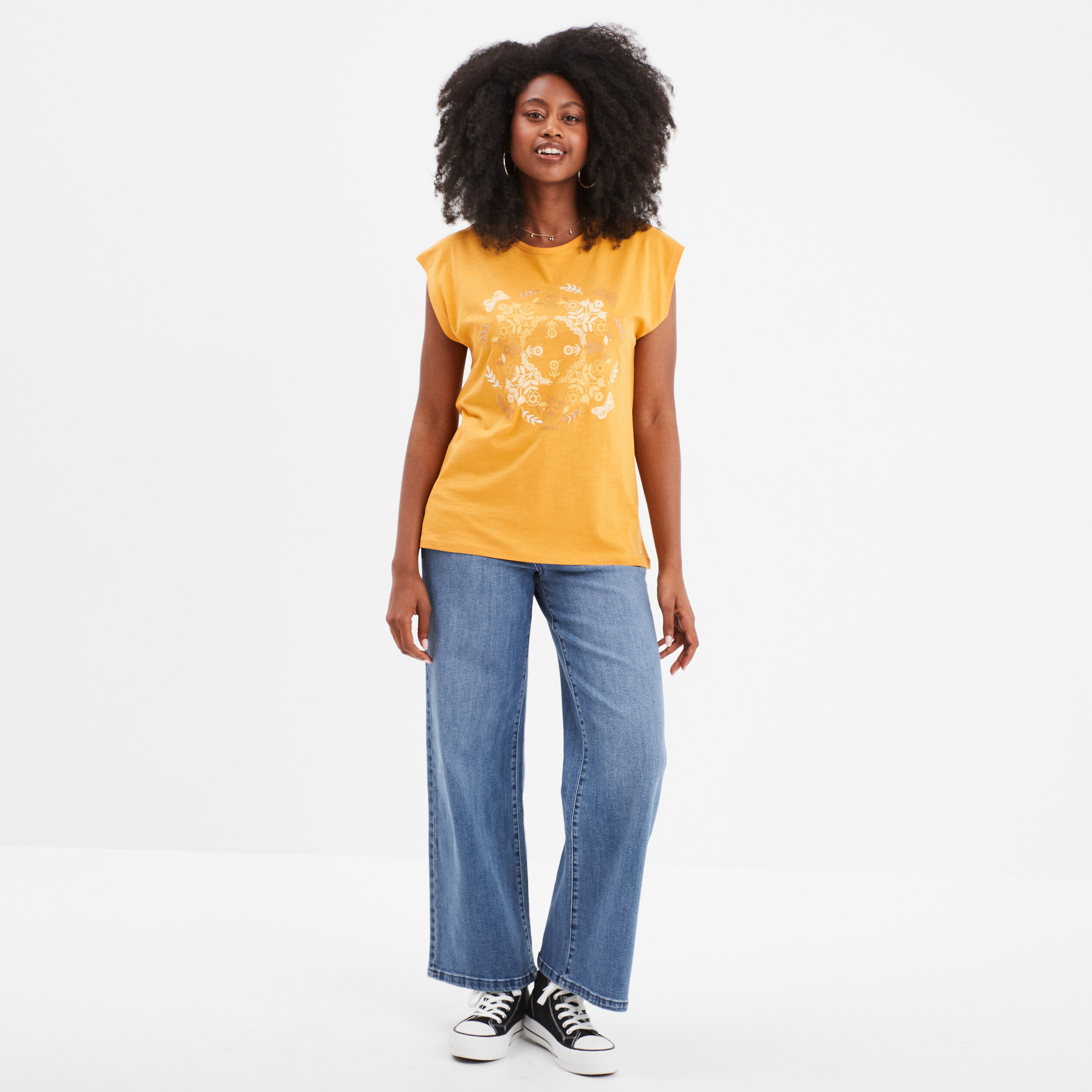 Tee shirt moutarde femme sales