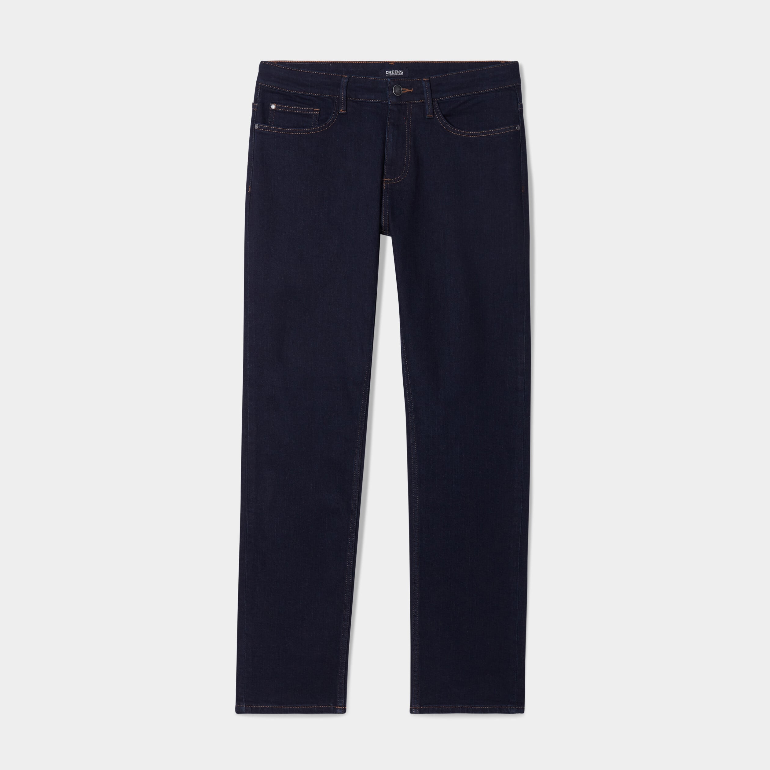 Jeans regular 5 poches denim brut homme