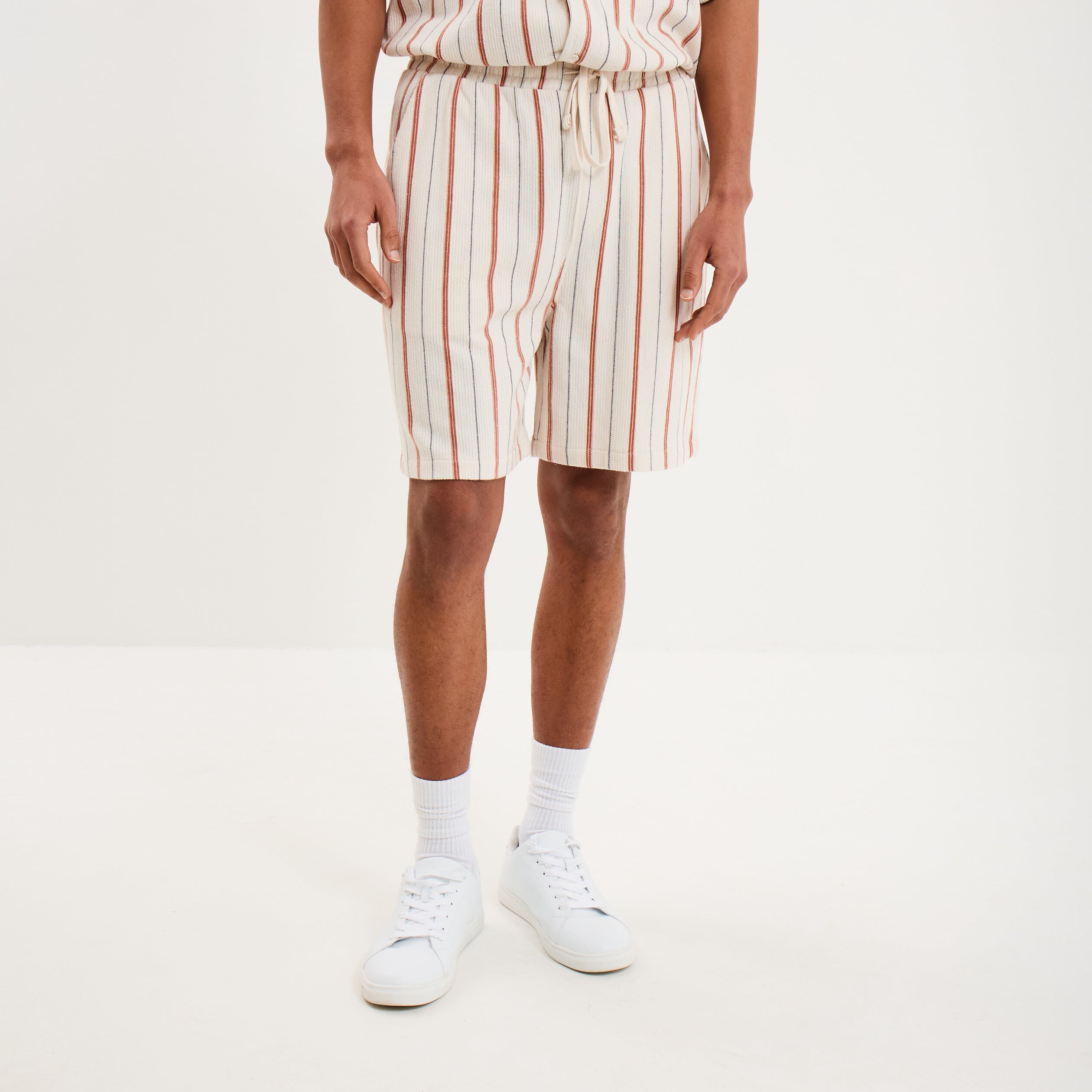Bermuda chino droit coton blanc homme