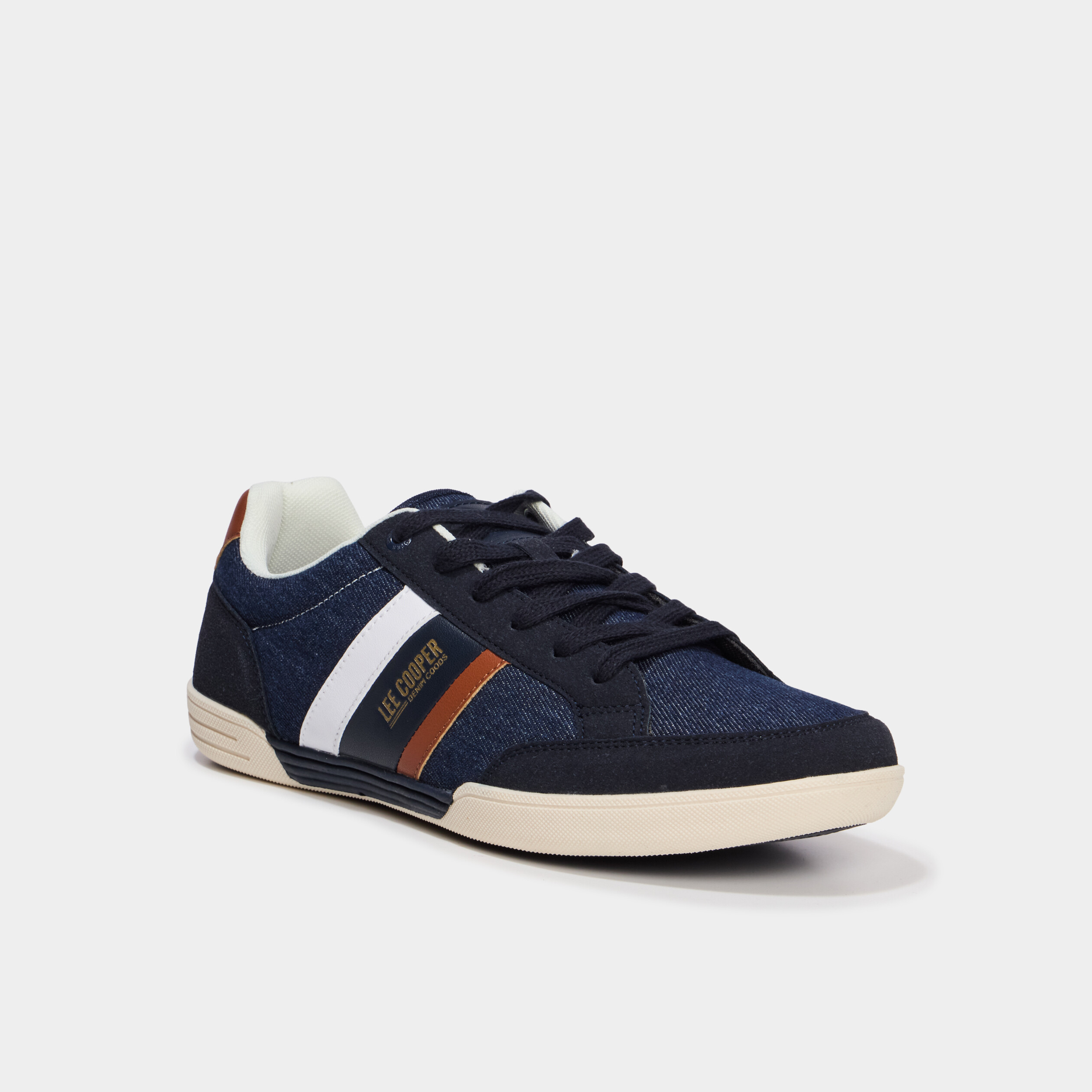 Tennis basses en toile Lee Cooper bleu marine homme