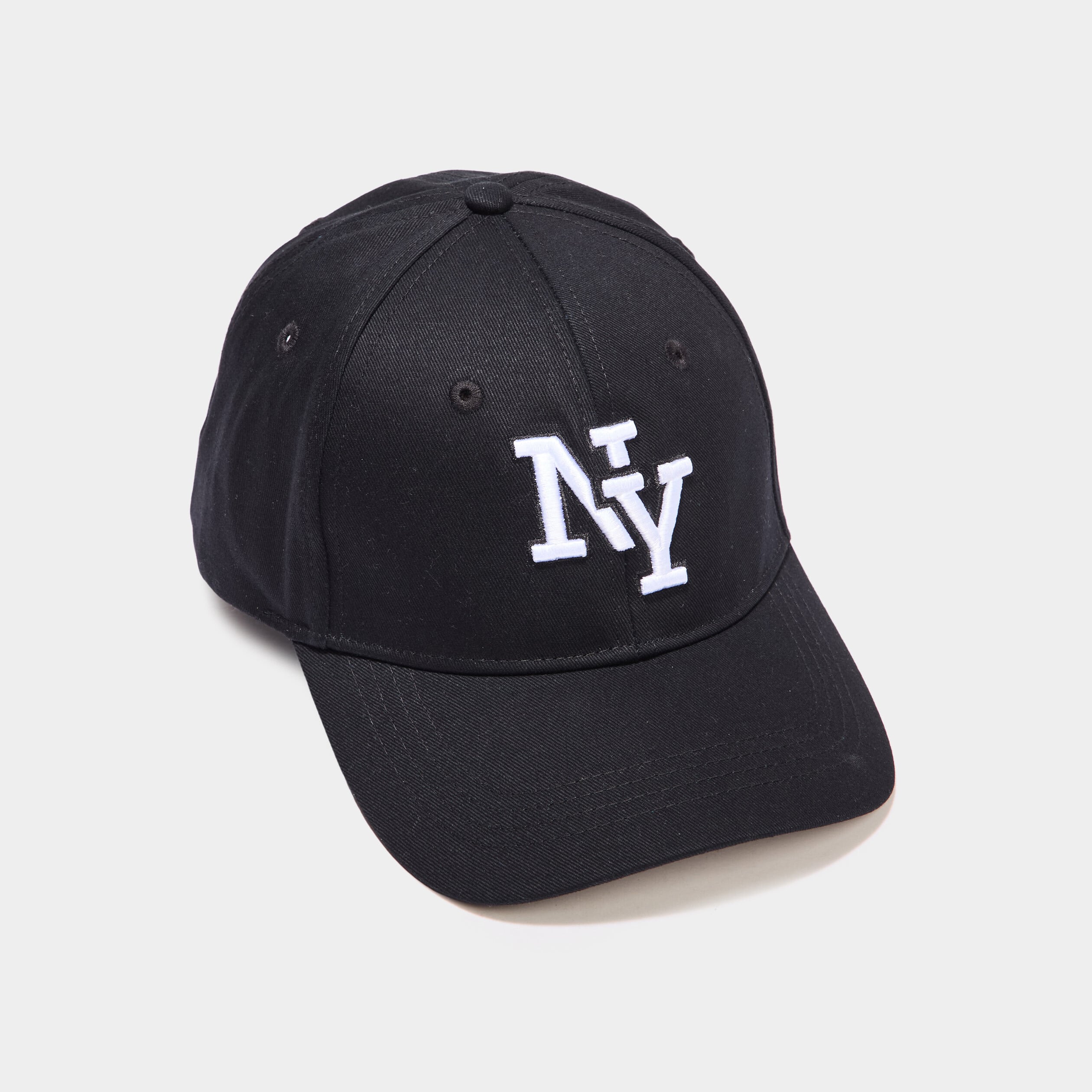 Casquette ajustable coton noir homme
