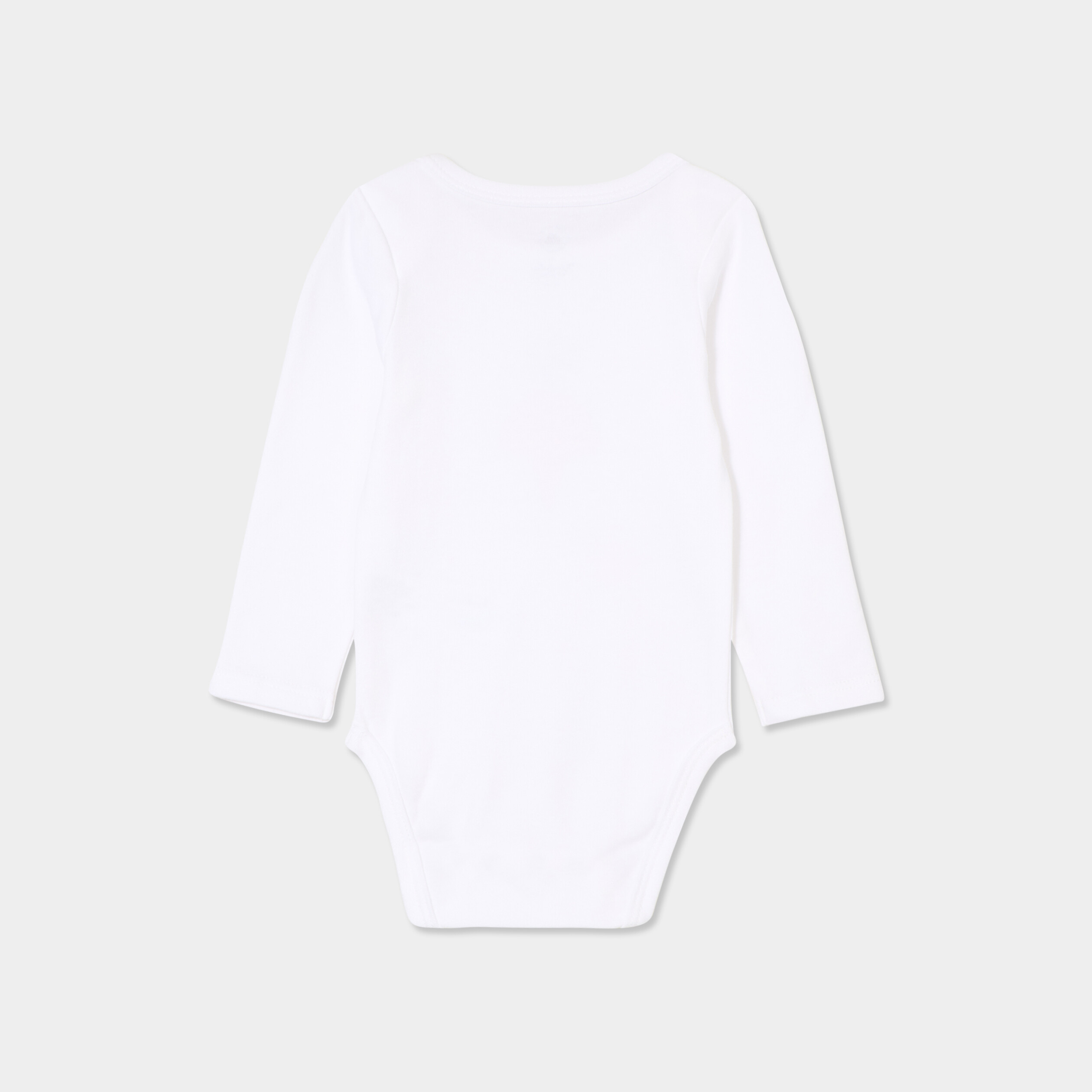Body US coton Monsieur Caca x La Halle blanc b&eacute;b&eacute; gar&ccedil;on