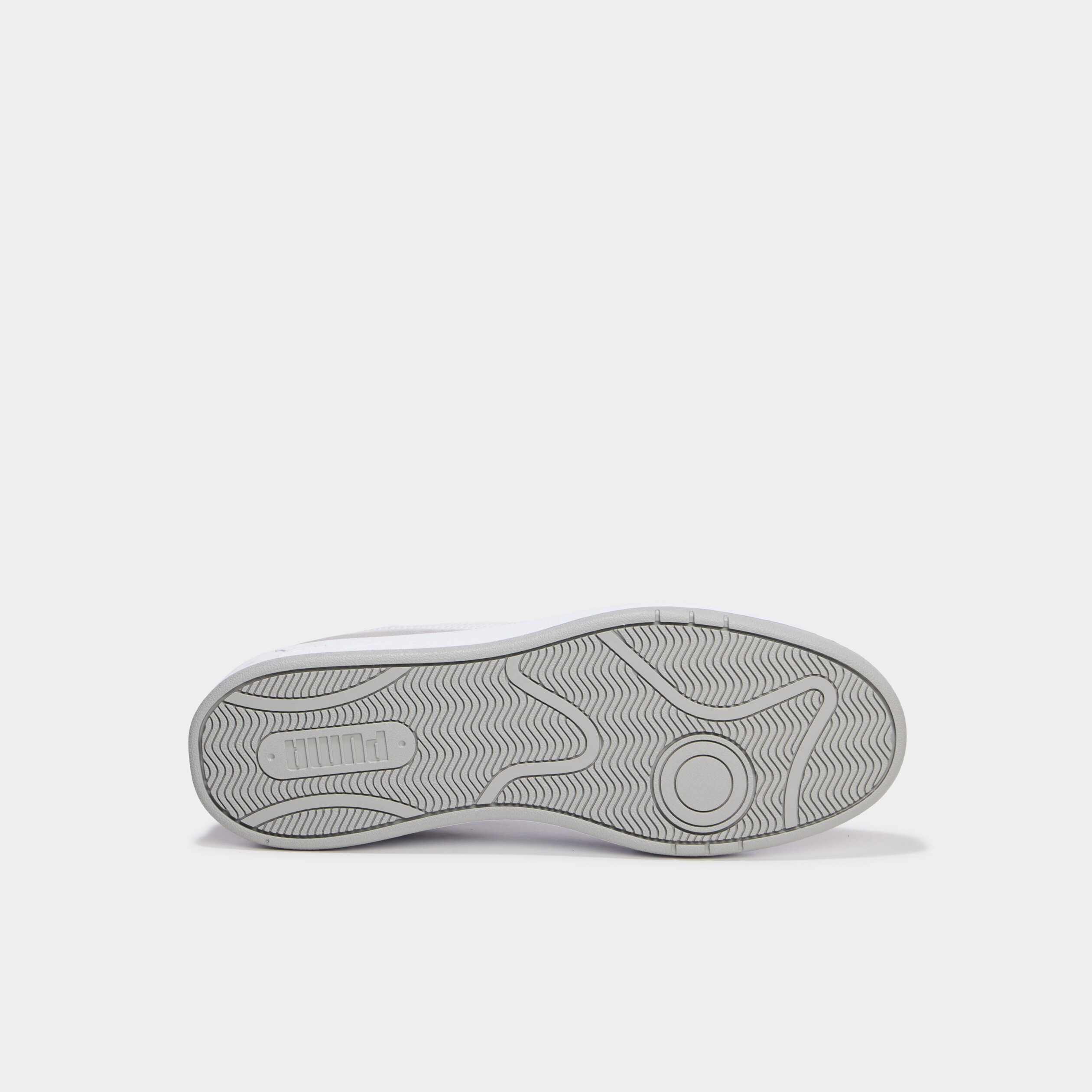 Baskets &agrave; lacets en cuir Puma Clean SD gris homme