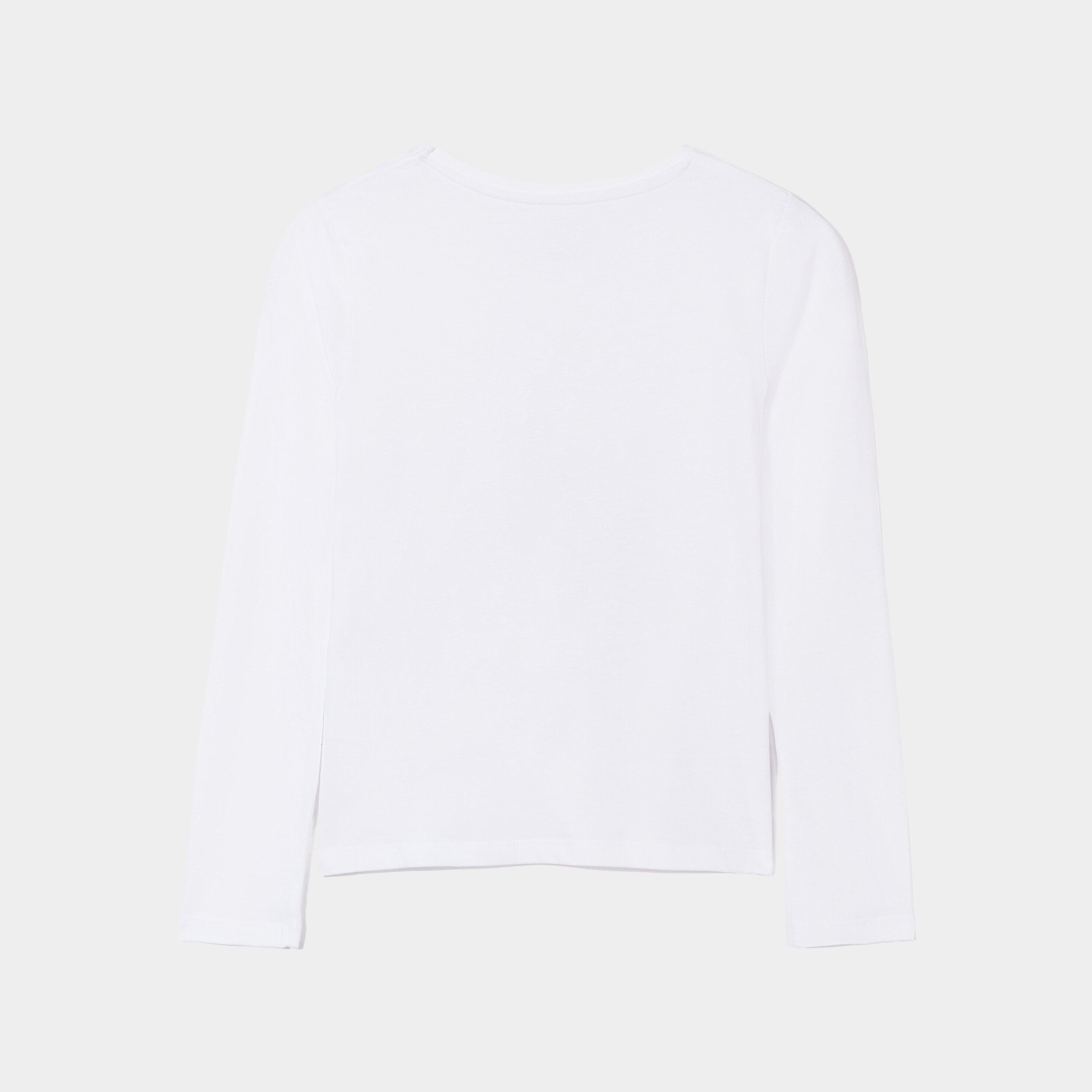 t shirt halloween manches longues coton ivoire fille T-shirt Halloween manches longues coton ivoire fille