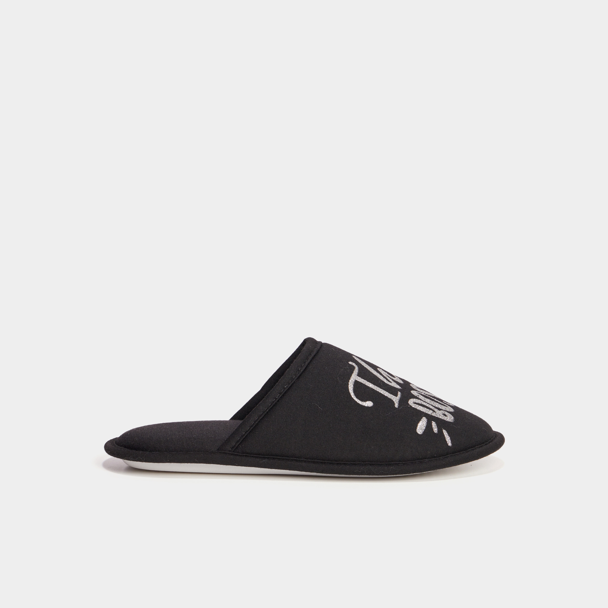 chaussons mules noir femme Chaussons mules noir femme
