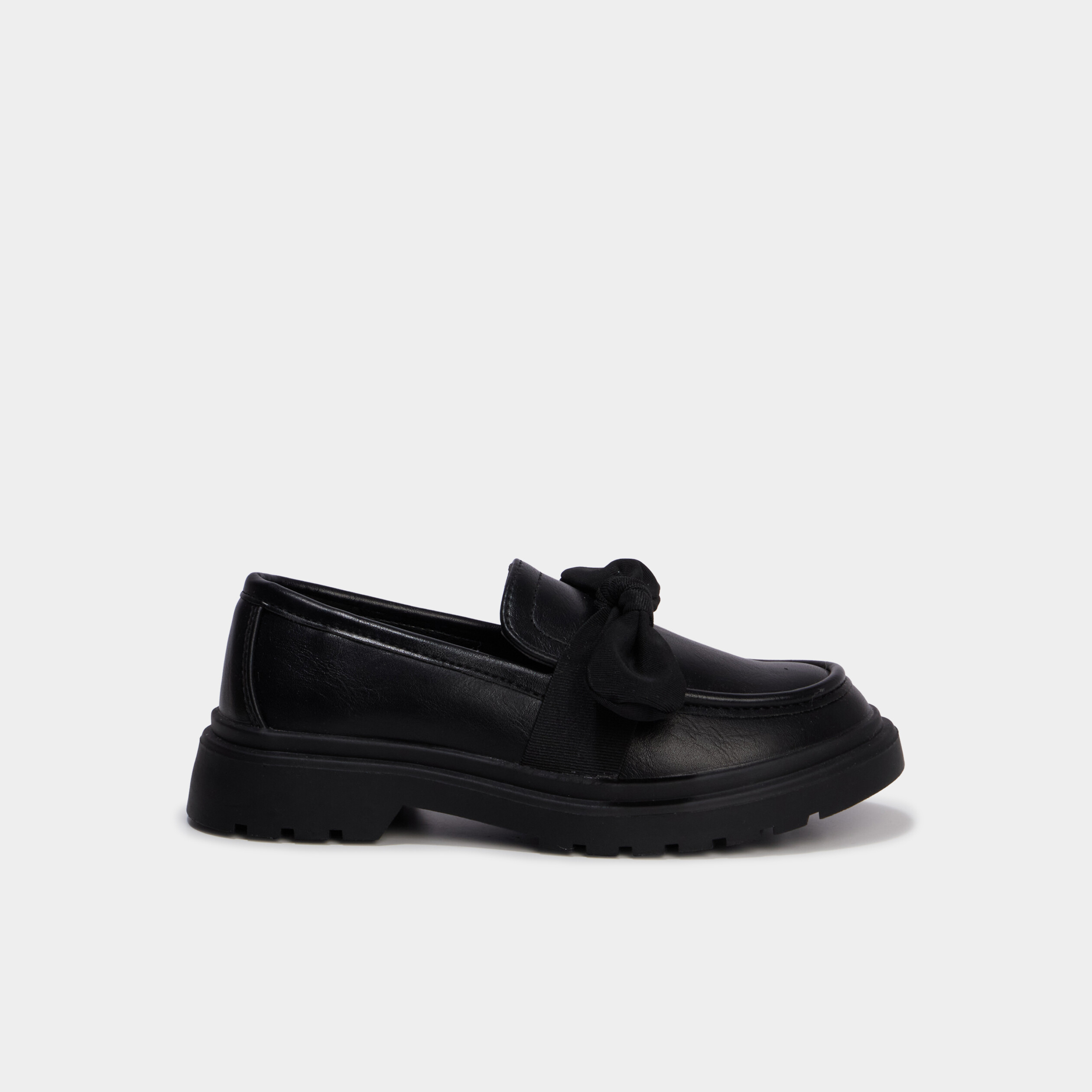 Mocassins avec noeuds noir fille