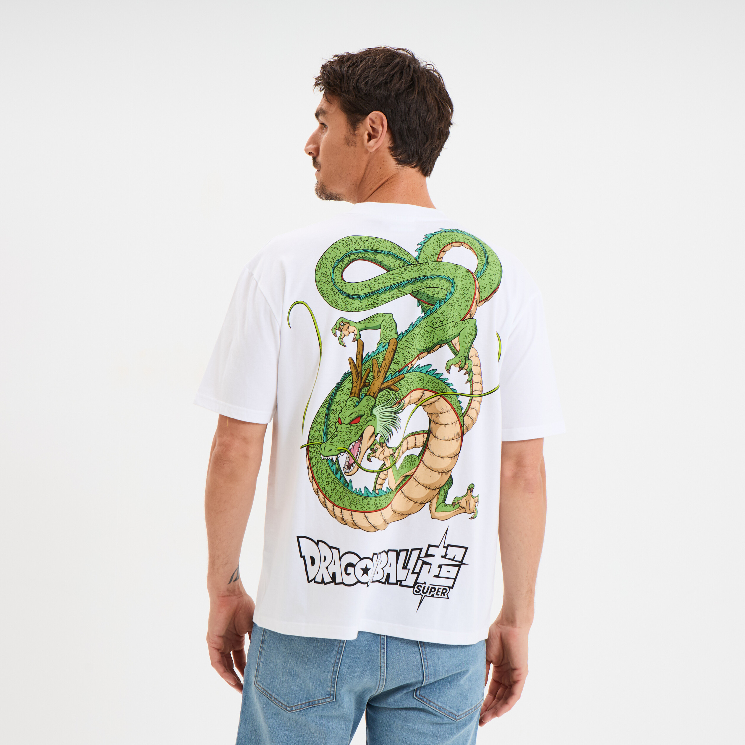 t shirt manches courtes dragon ball z blanc homme T-shirt manches courtes Dragon Ball Z blanc homme