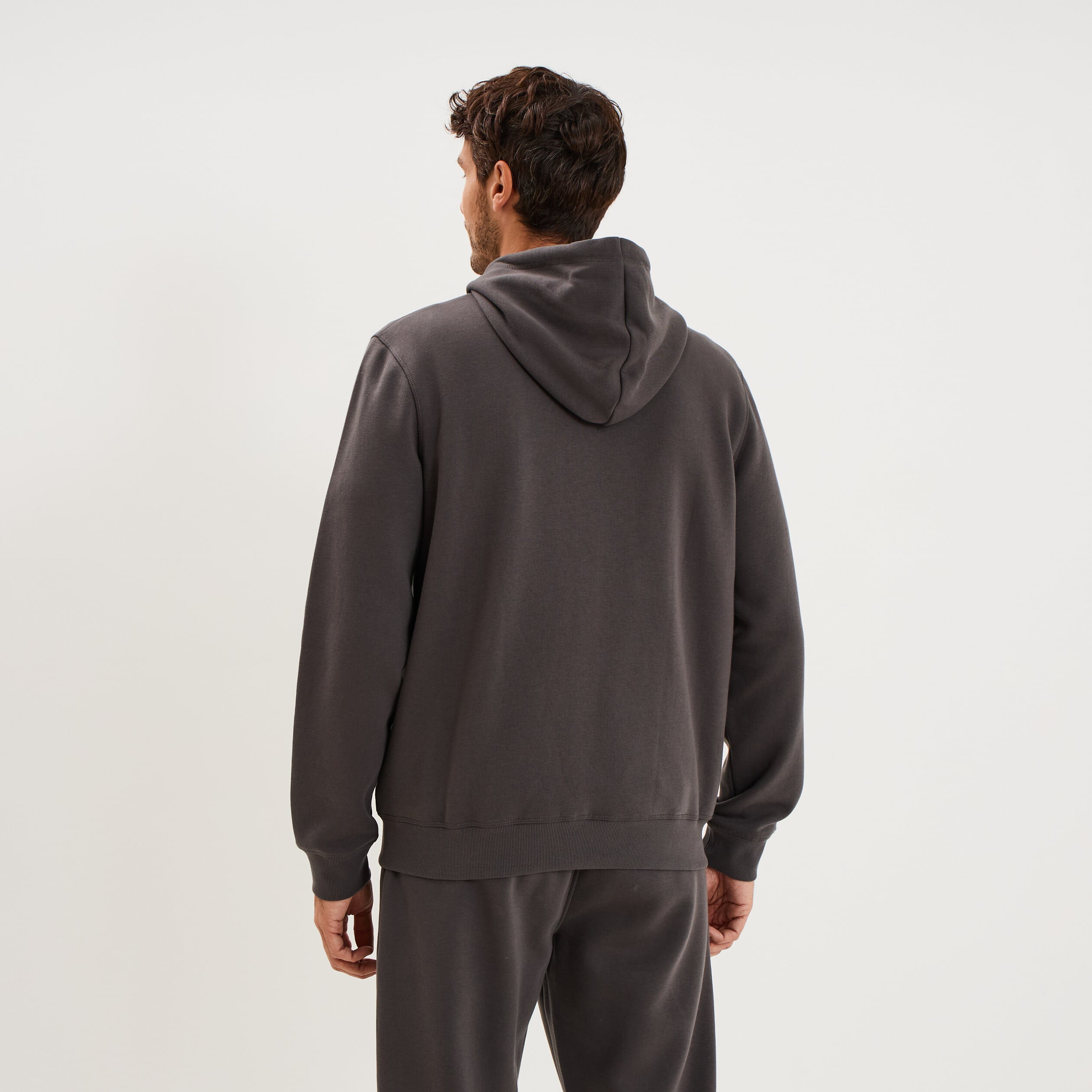 Sweat zipp&eacute; molletonn&eacute; &agrave; capuche UFC noir homme