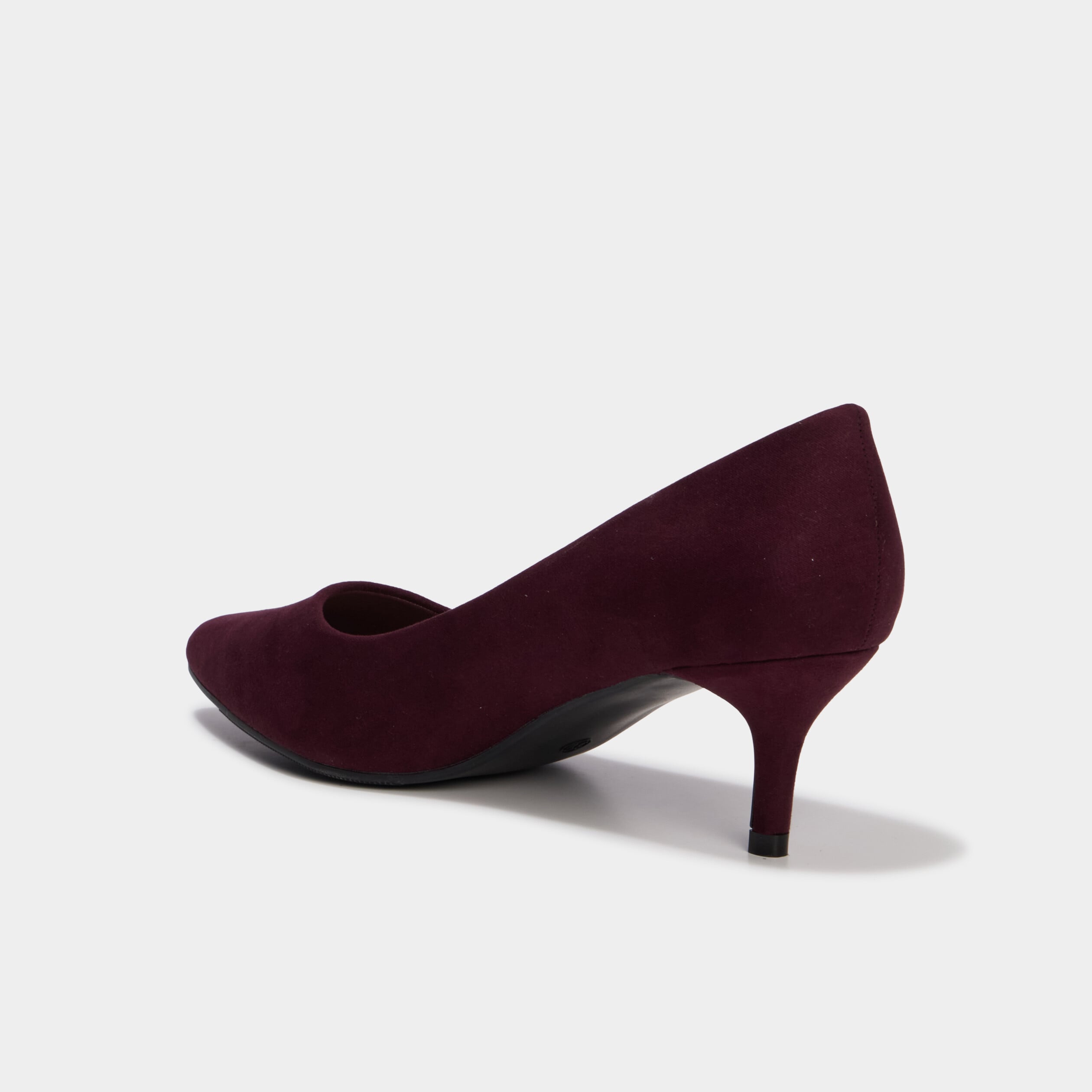 Escarpins &agrave; talons aiguilles bordeaux femme