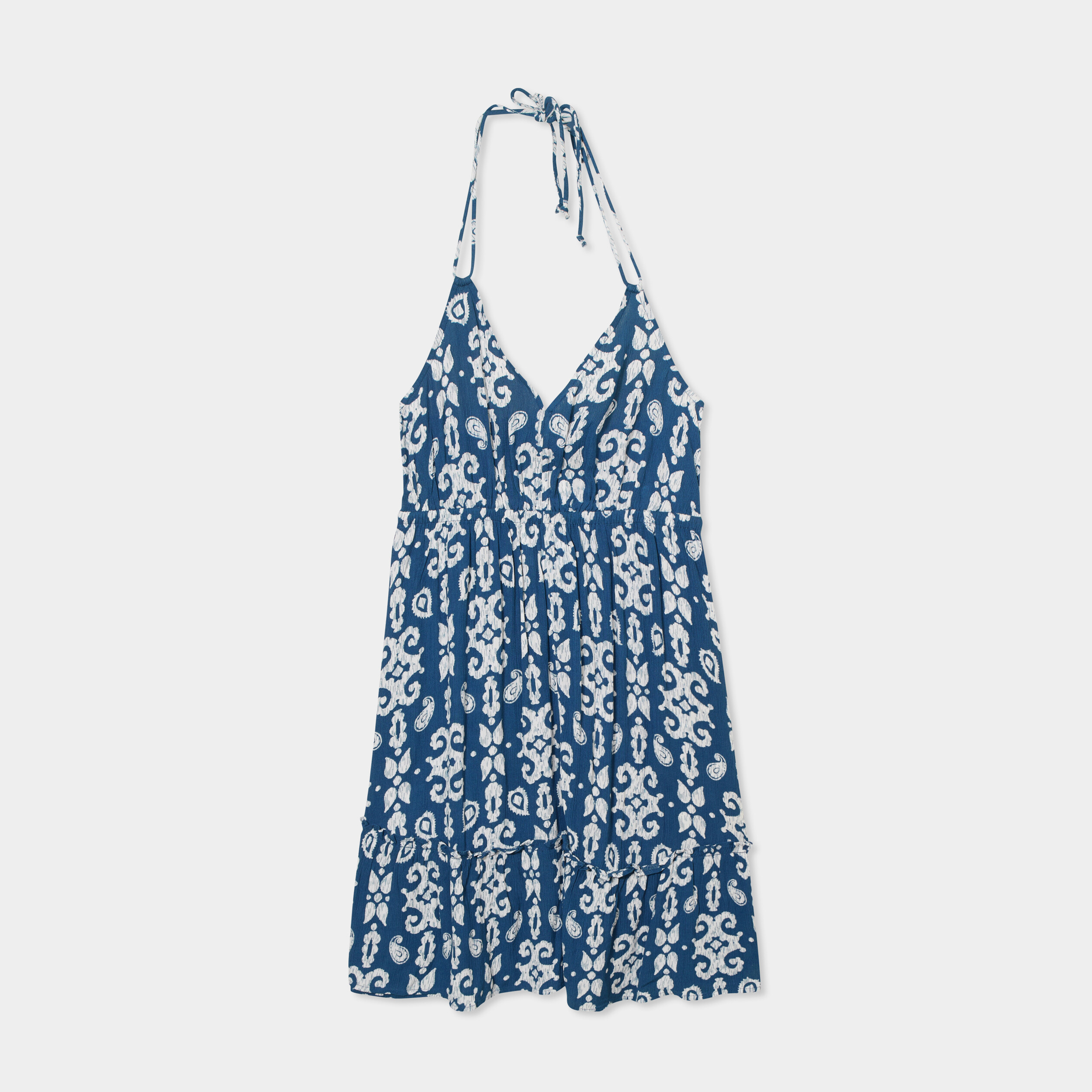 robe courte dos nu en crepe bleu marine femme Robe courte dos nu en crépe bleu marine femme
