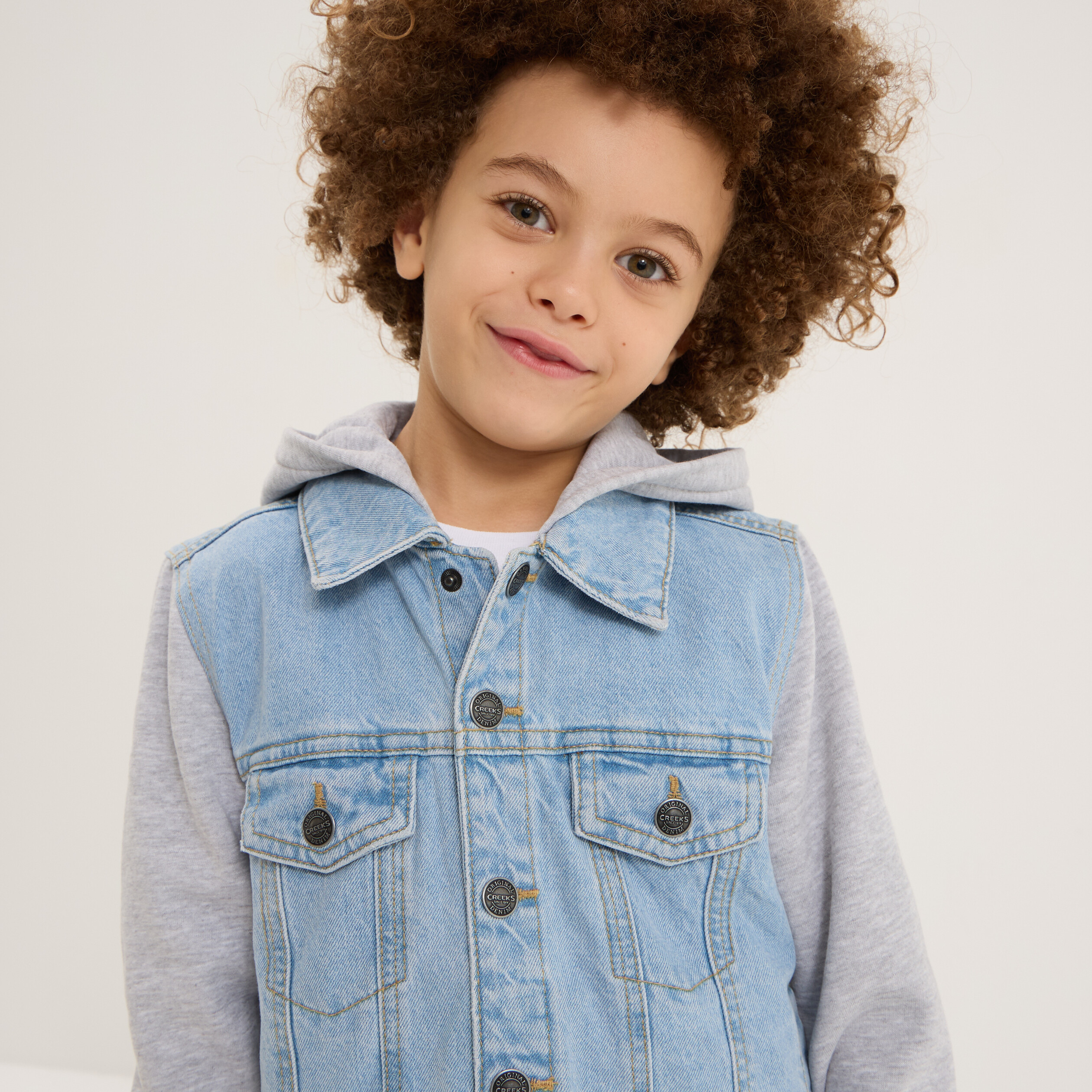 Veste En Jean Pour Garçon - Taille 12-14 Ans - Noir - En Coton - Occasion Très Bon État