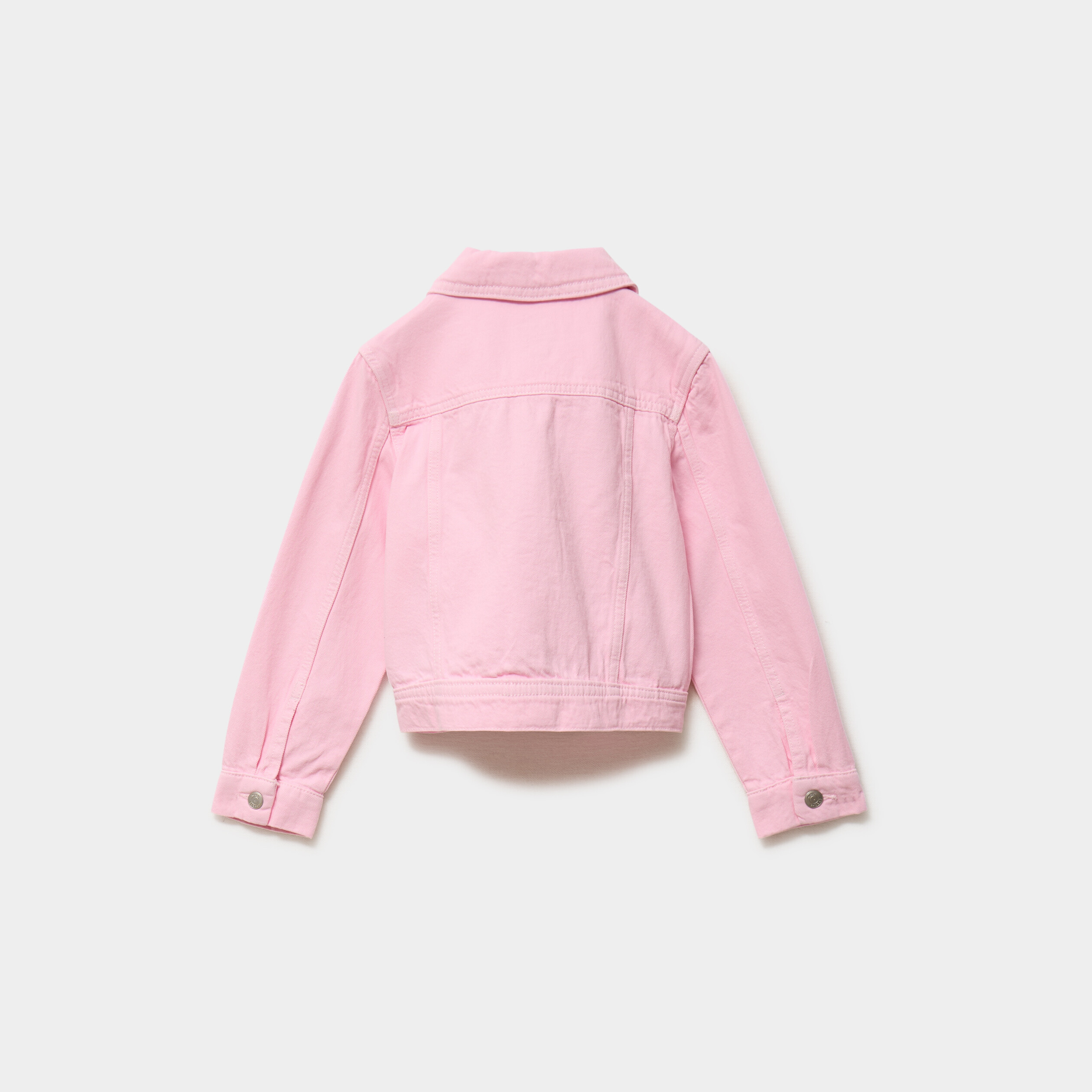 Veste boutonn&eacute;e coton rose fille