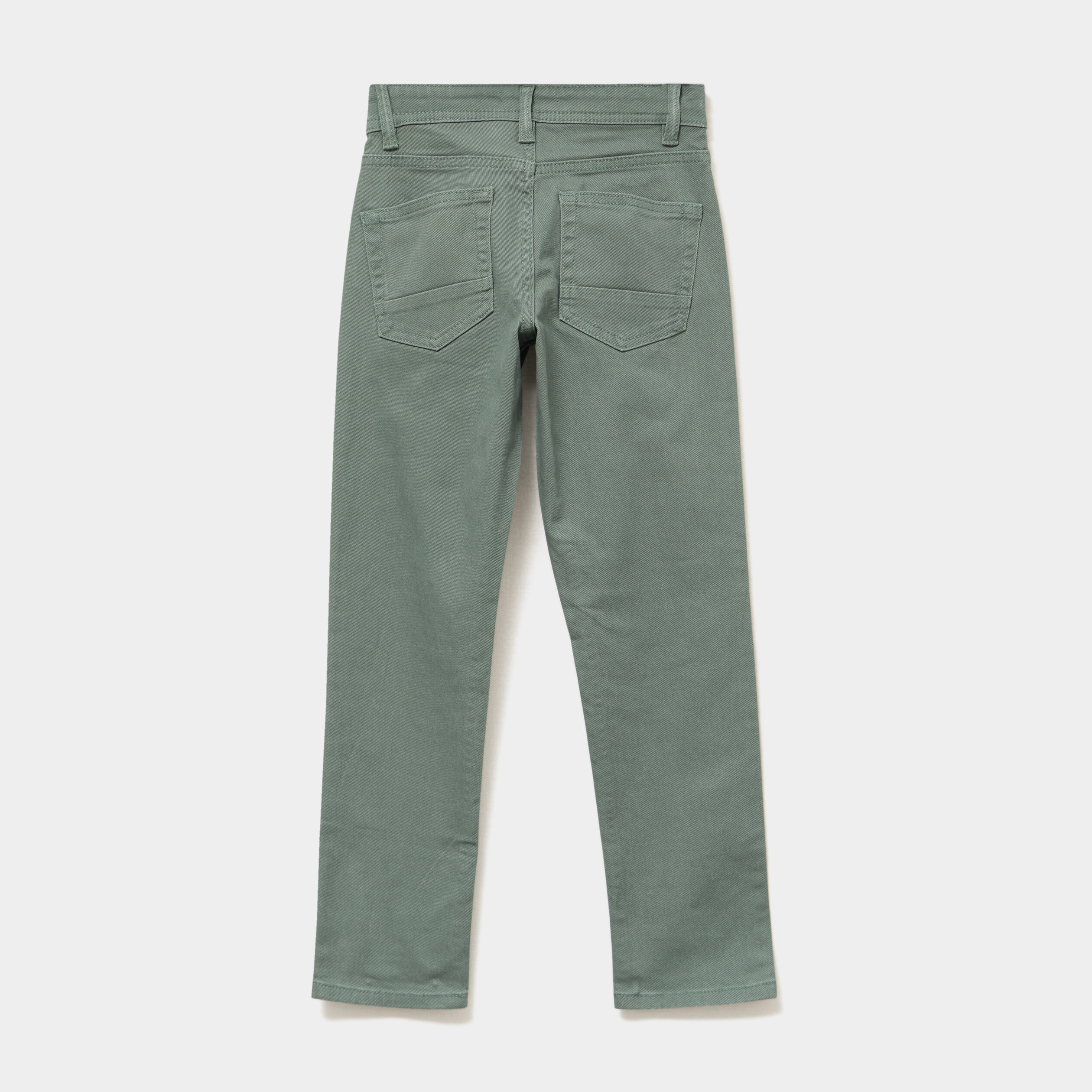 Pantalon slim coton majoritaire vert gar&ccedil;on