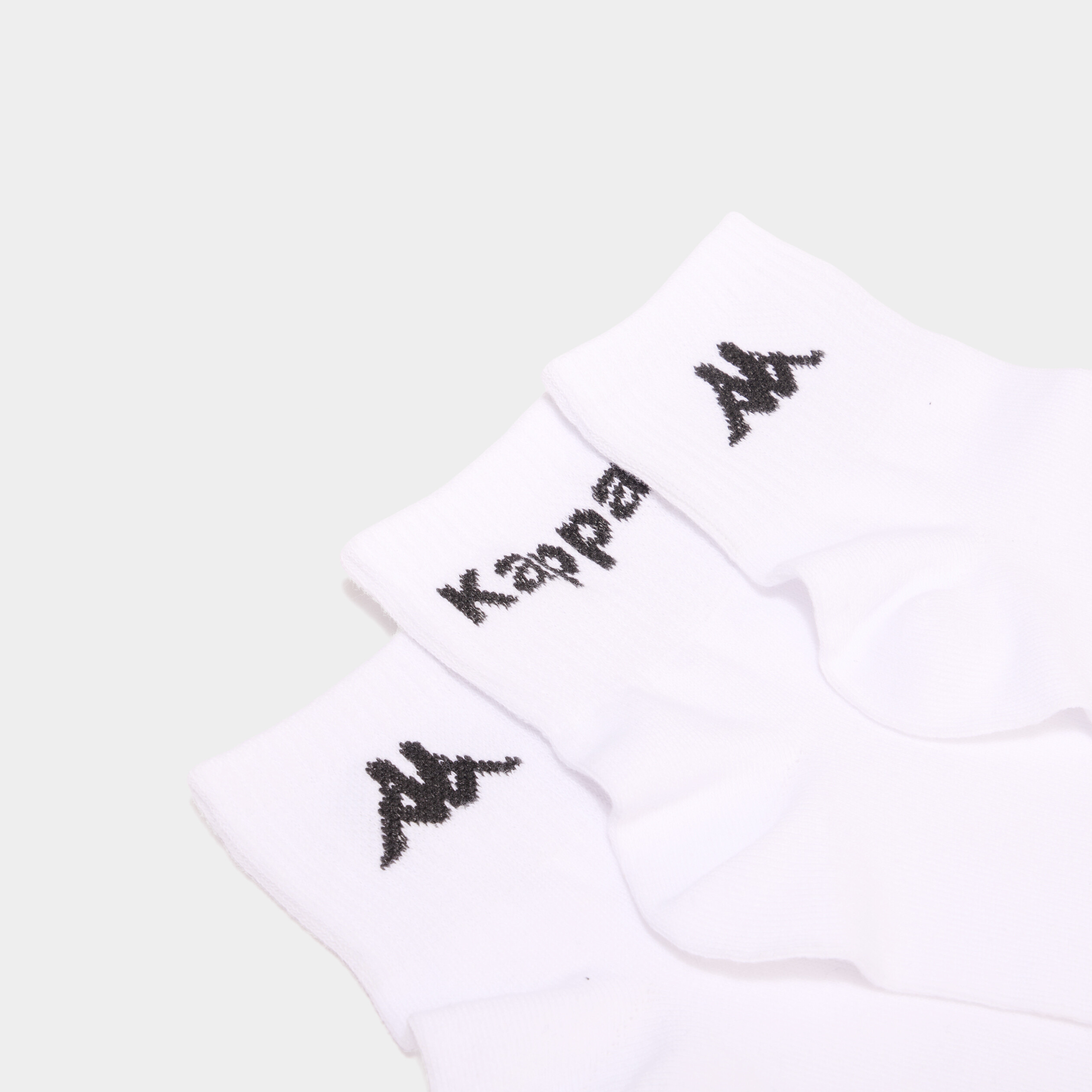 Lot 3 paires socquettes sport Kappa blanc homme
