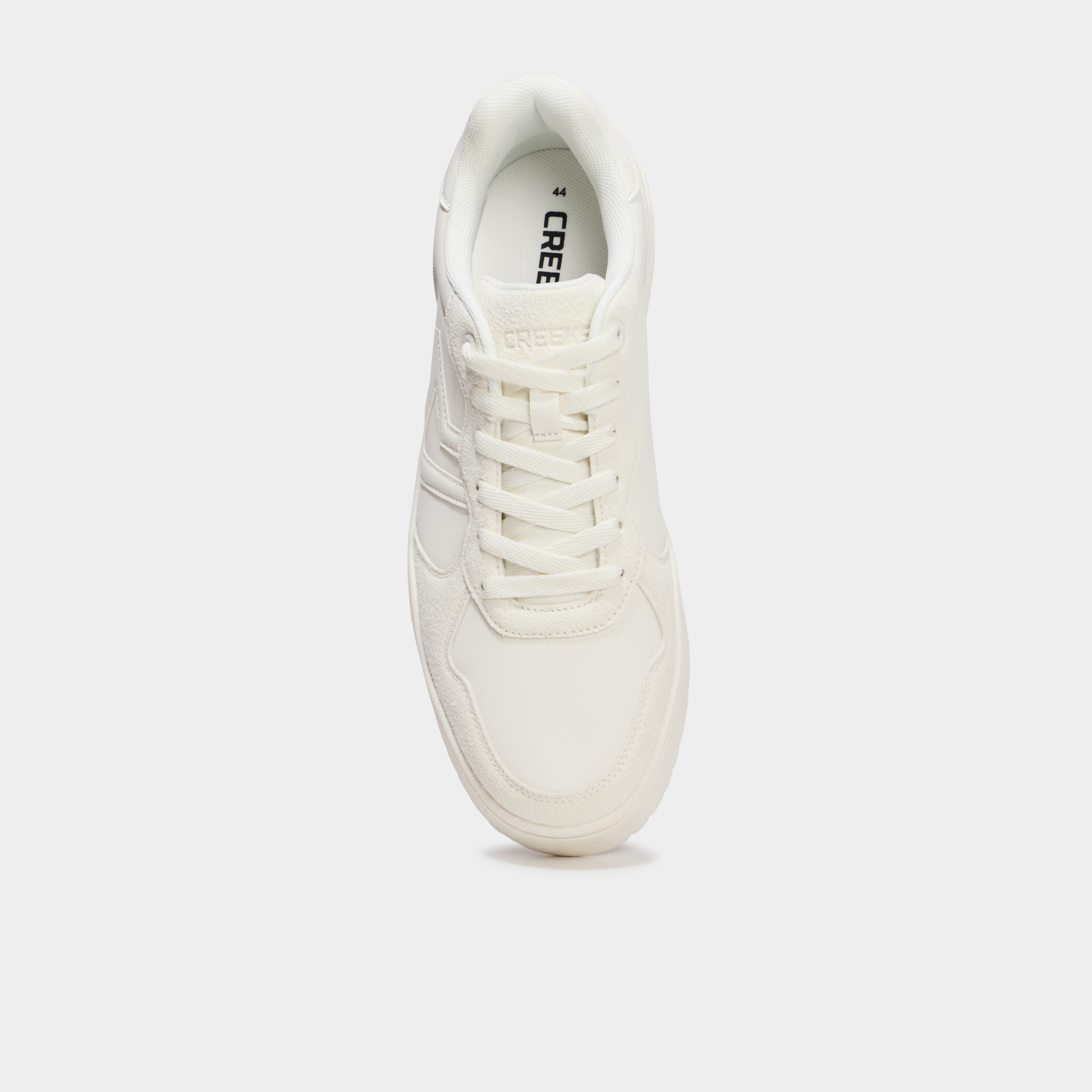 Baskets &agrave; lacets avec semelle &eacute;paisse blanc homme