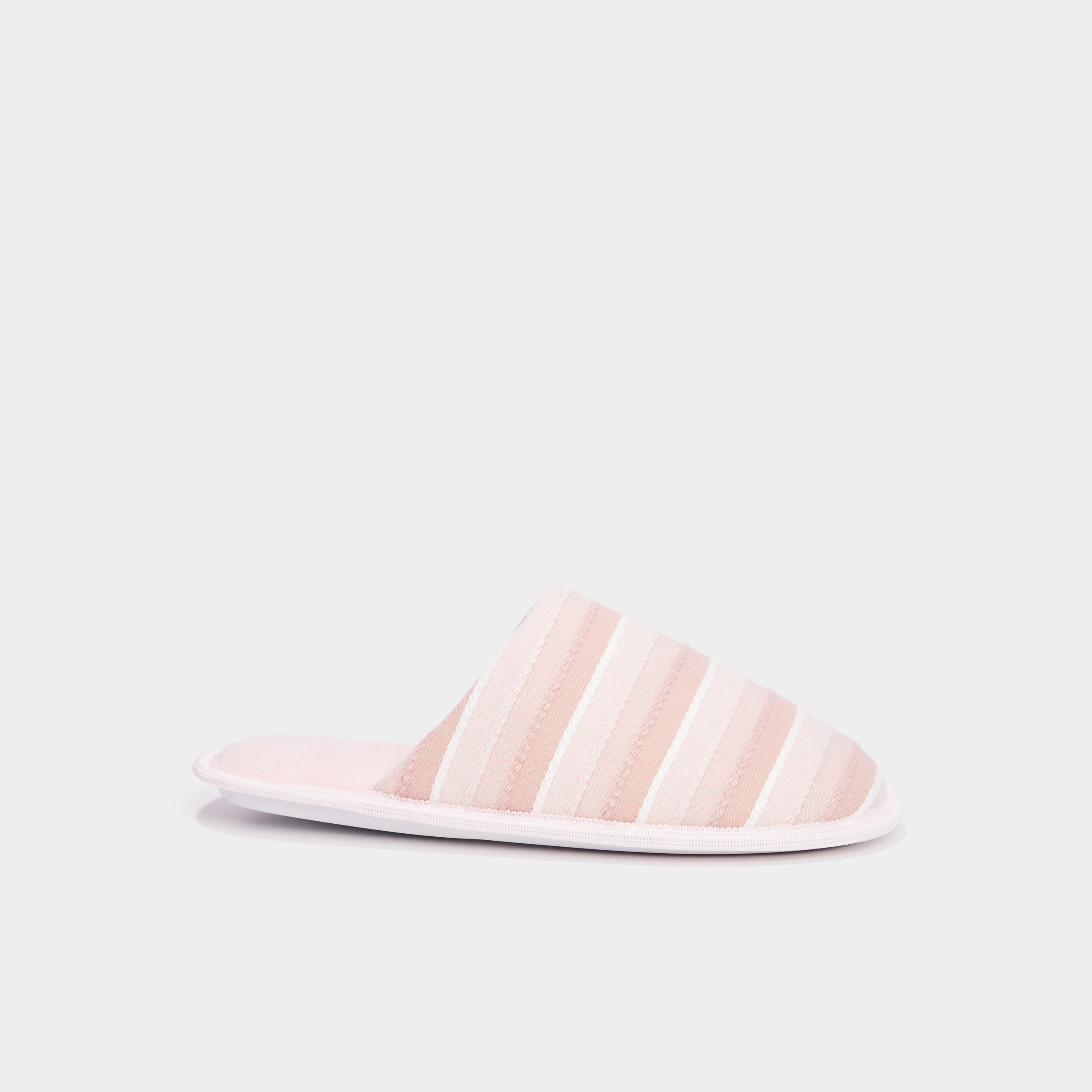 Chaussons mules rose femme